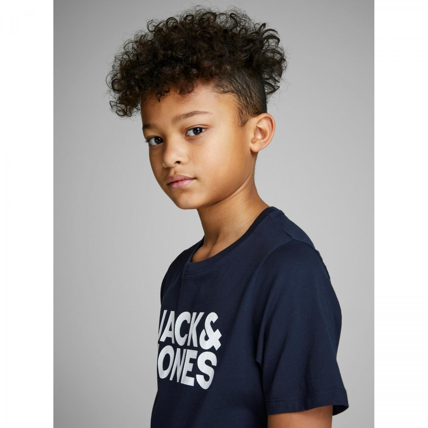 T-shirt per bambini girocollo Jack & Jones ecorp logo