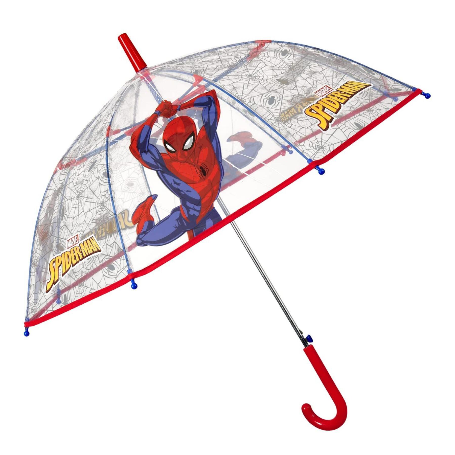 Ombrello spiderman campana trasparente Marvel