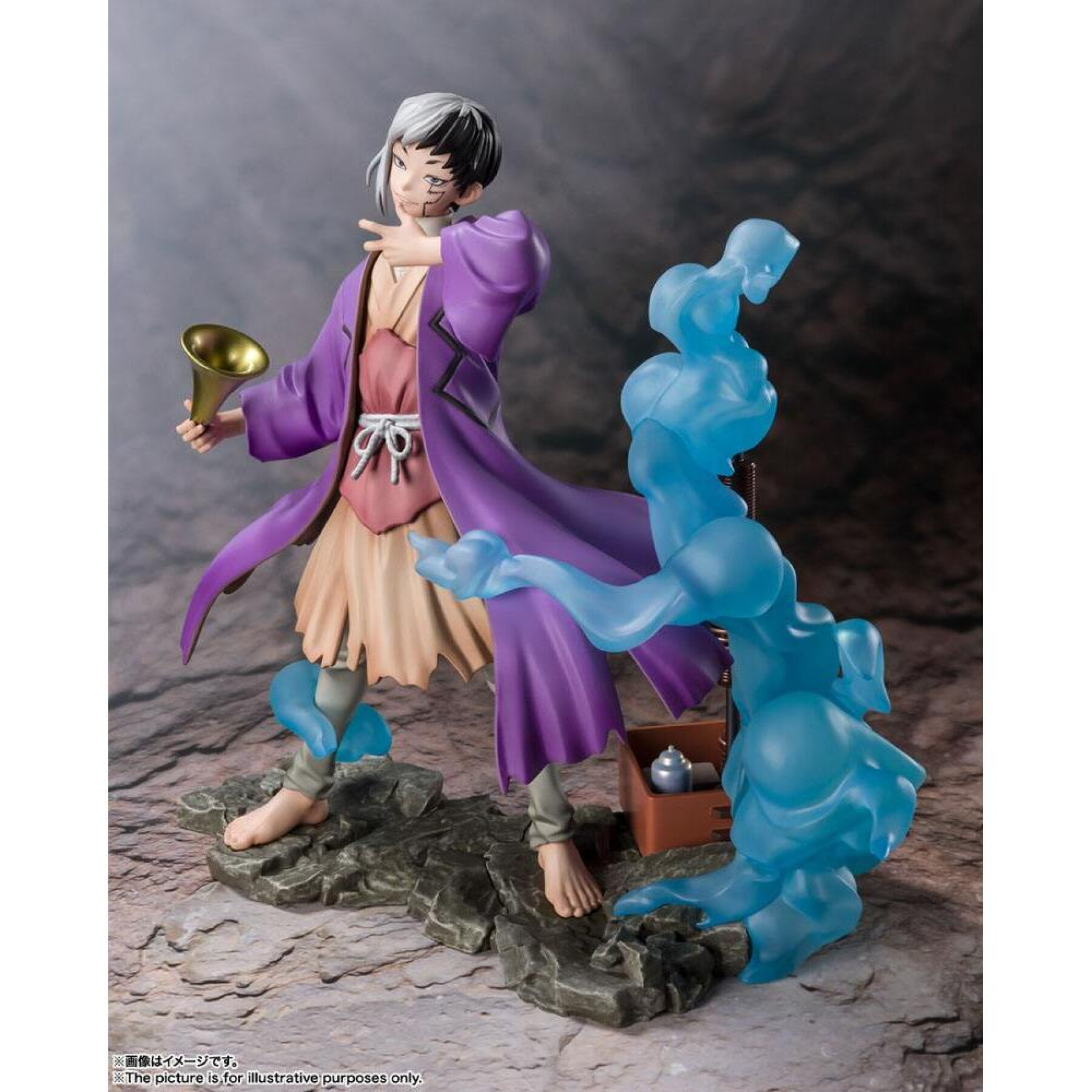 Figurina in pvc Bandai Dr. Stone Figuartszero Gen Asagiri