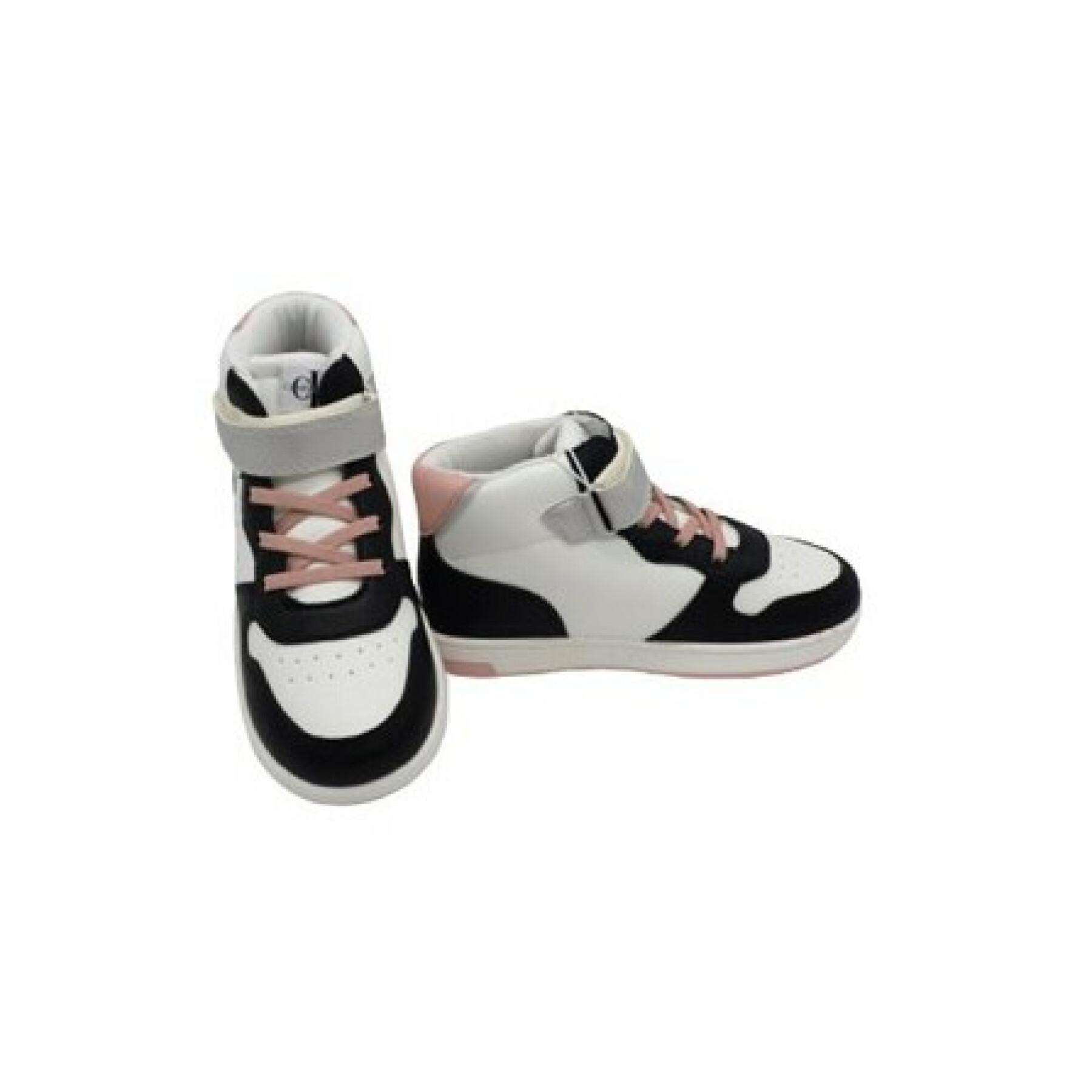 Scarpe da ginnastica con stringhe e strappo in velcro per bambini Calvin Klein black/white/pink