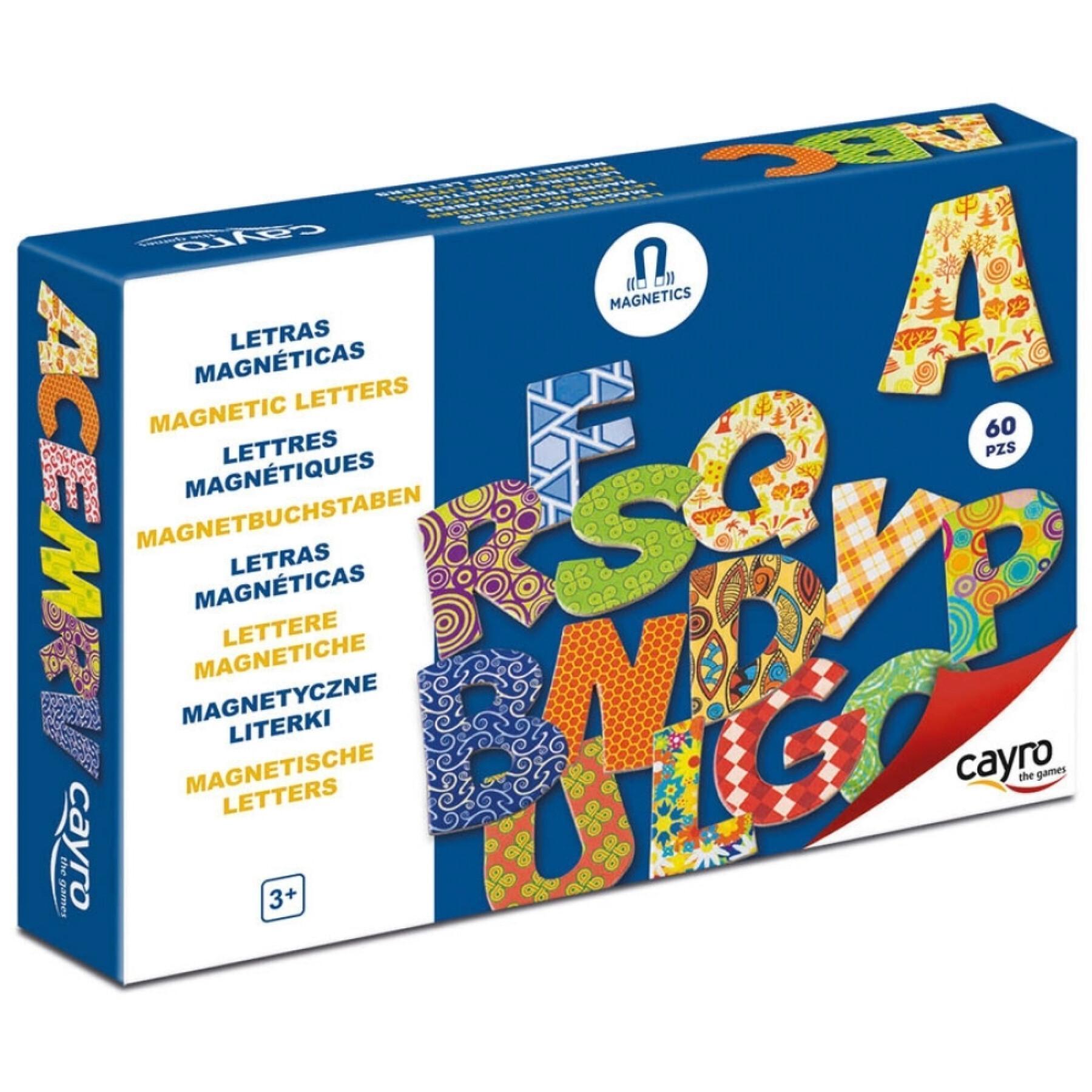 Set di 60 lettere magnetiche giochi educativi Cayro