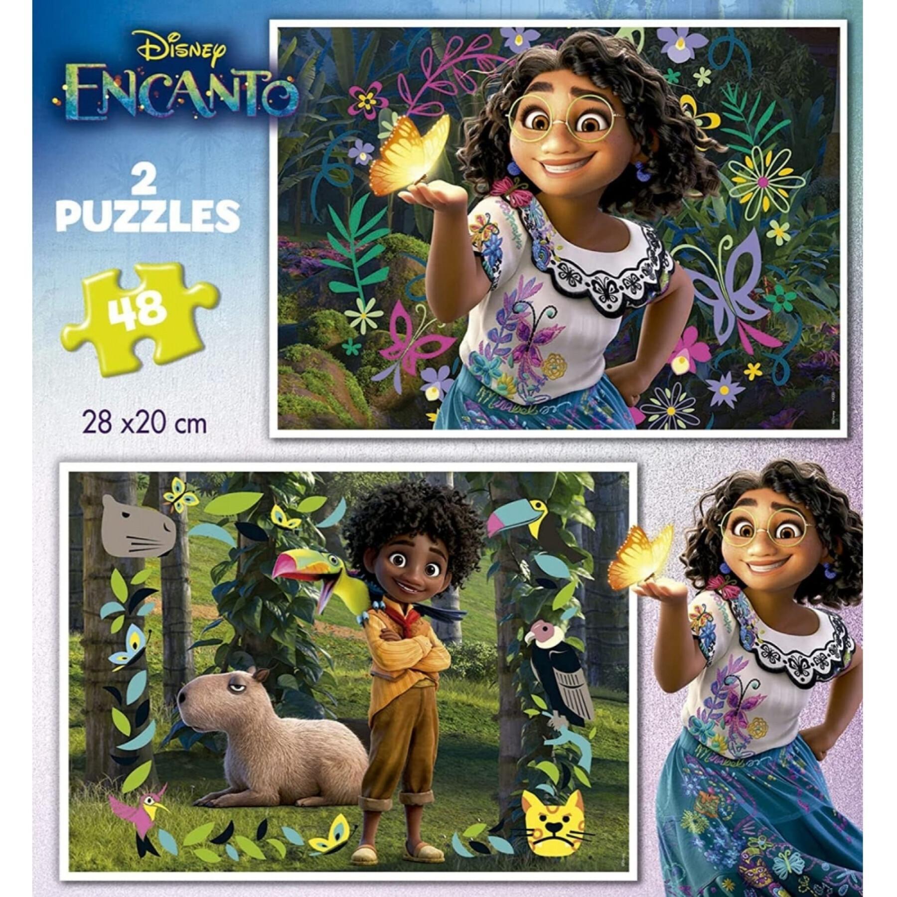 Puzzle da 2 pezzi x 48 pezzi Disney Encanto