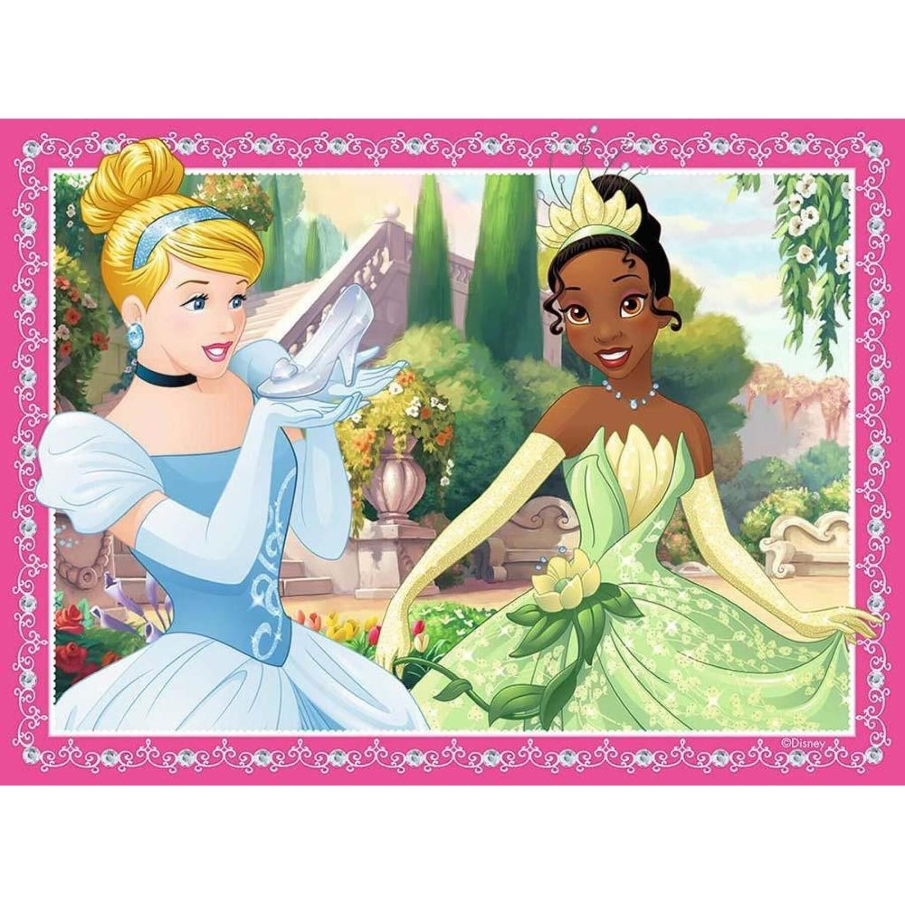 Puzzle da 4 pezzi x 1-12-16-20-24 pezzi Disney Princess