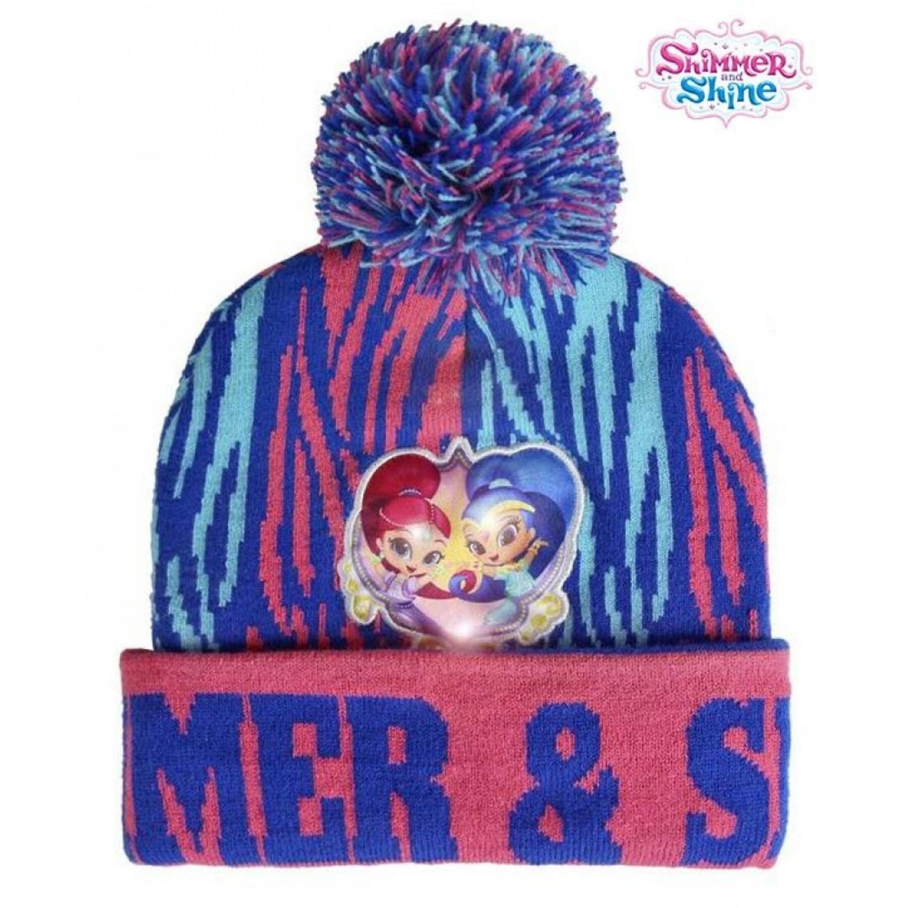 Cappello di lana con luci per bambini Disney Shimmer Shine