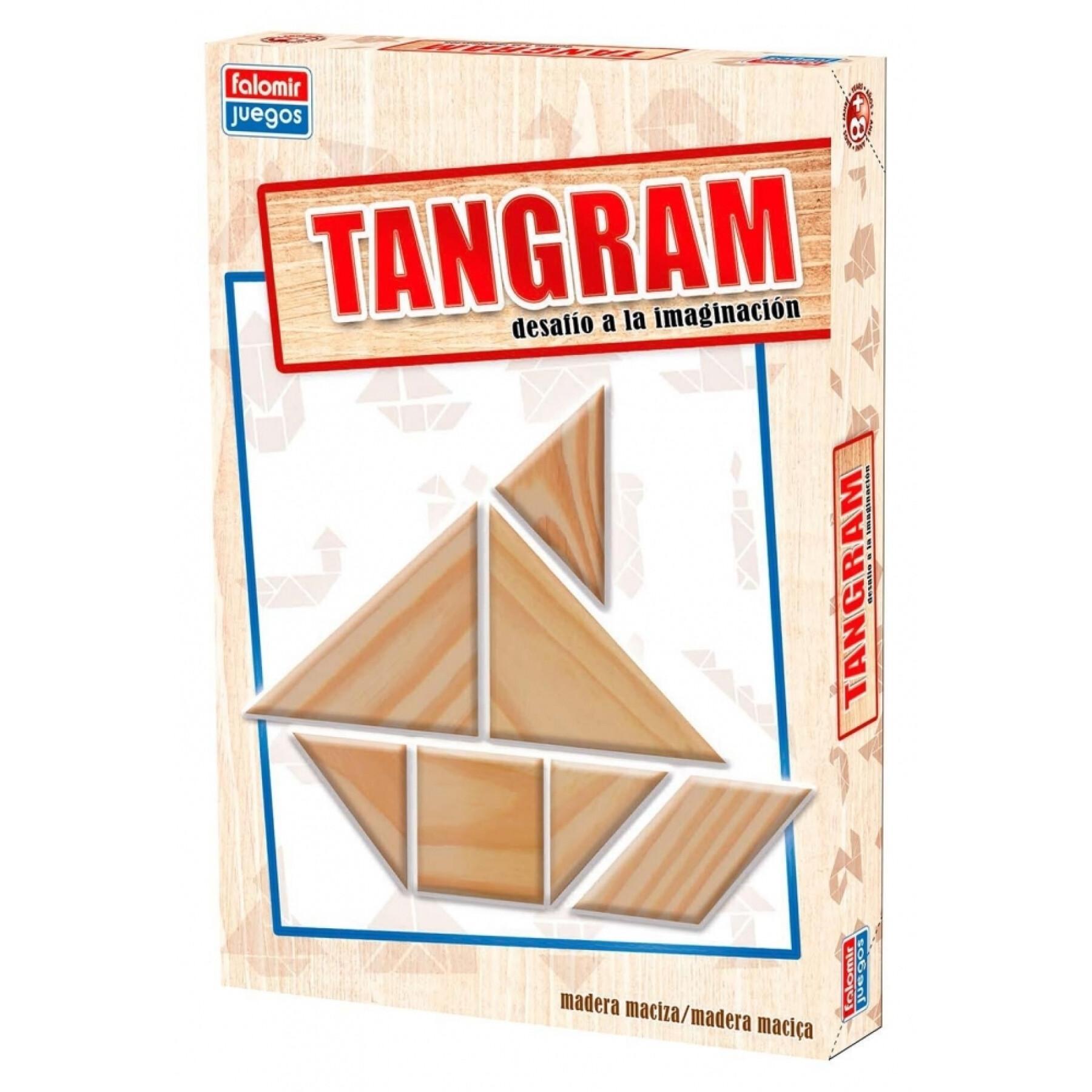 Gioco del tangram in legno Falomir
