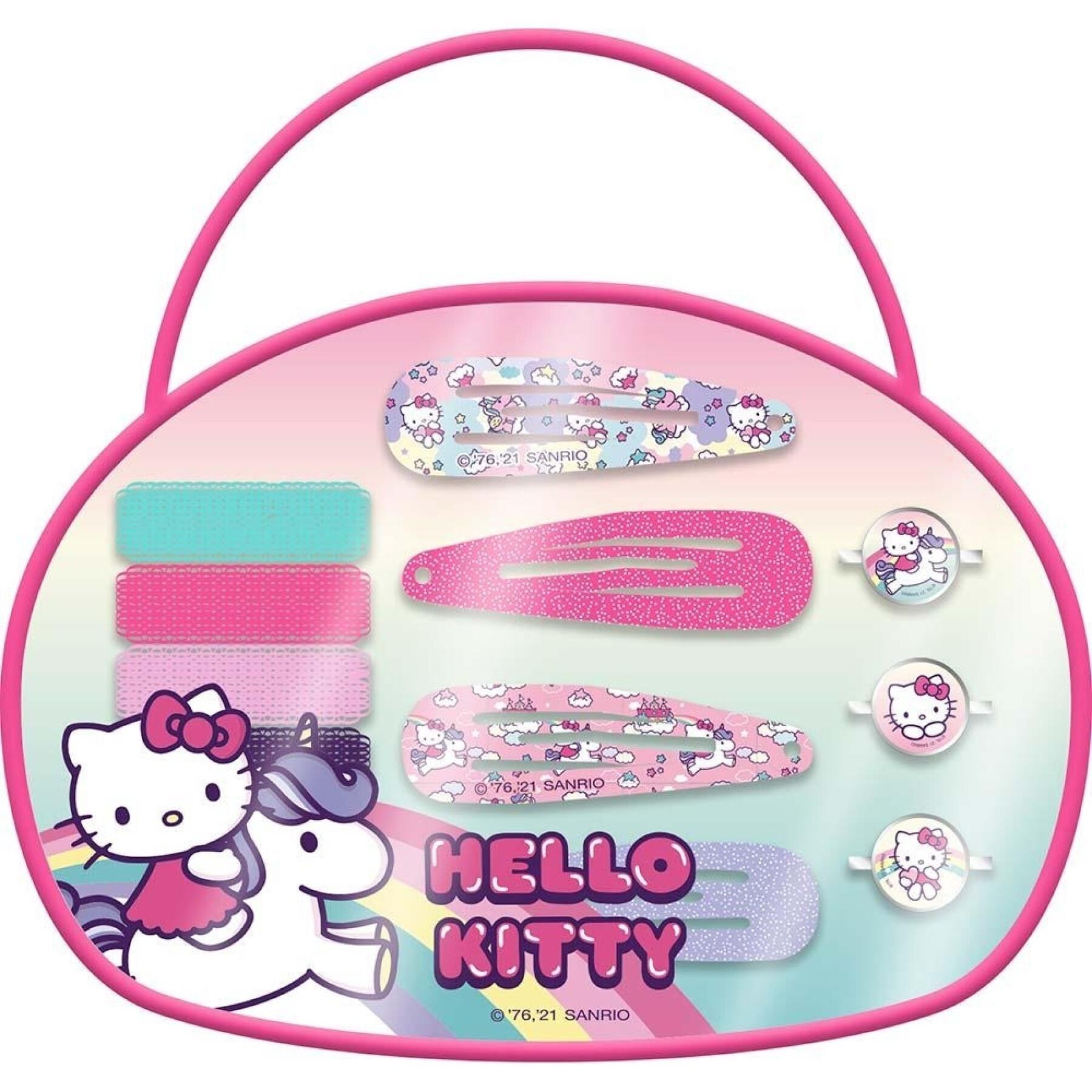 Borsa di 12 accessori per capelli Hello Kitty
