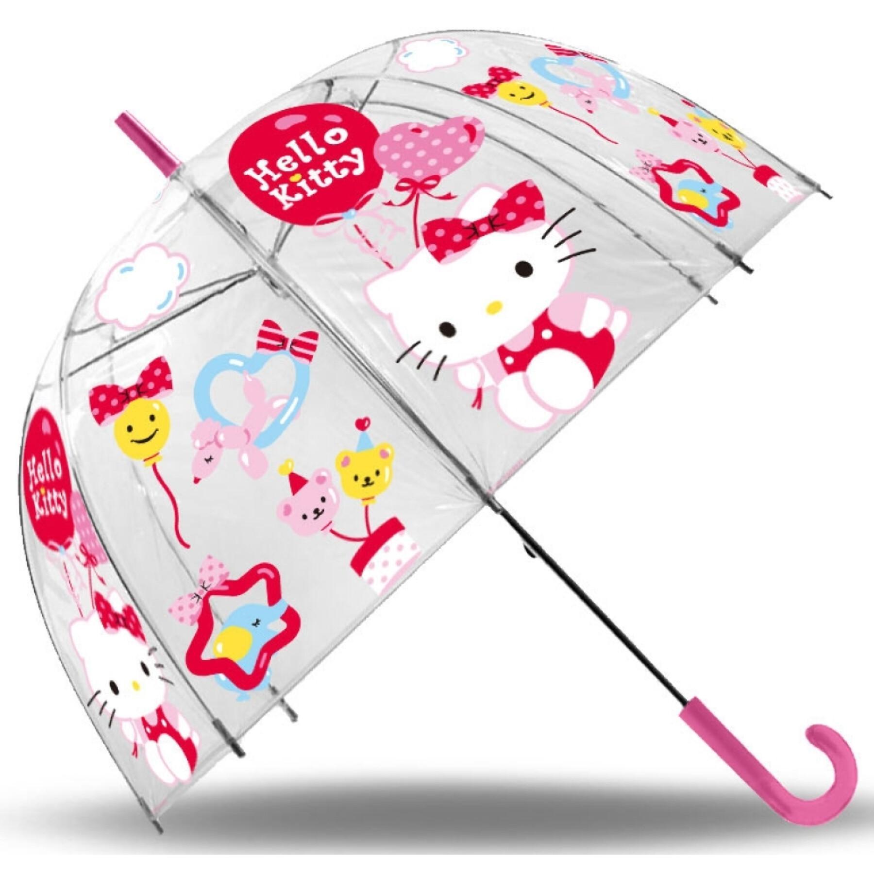Ombrello a campana trasparente Hello Kitty