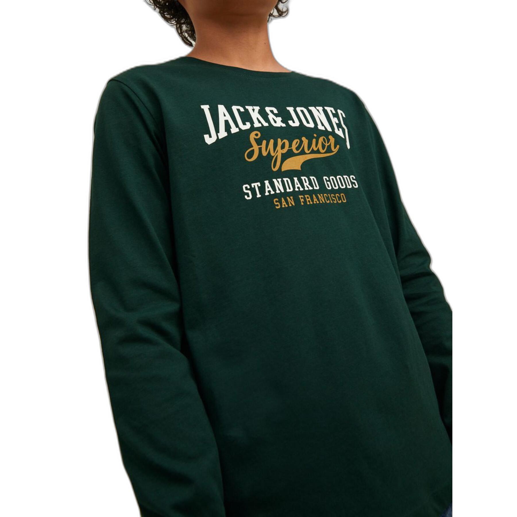 Maglietta a maniche lunghe per bambini Jack & Jones Logo