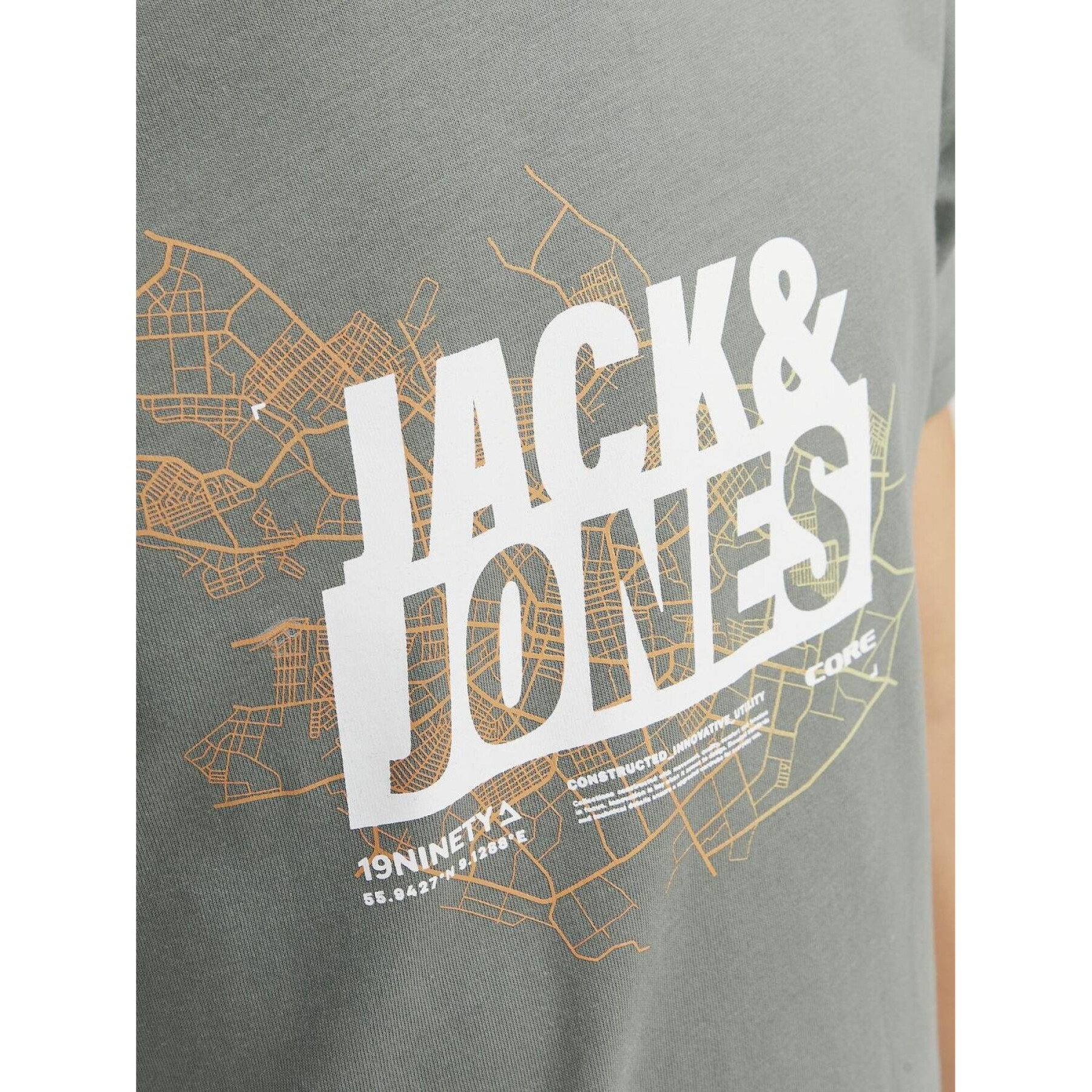 T-shirt per bambini Jack & Jones Map Logo