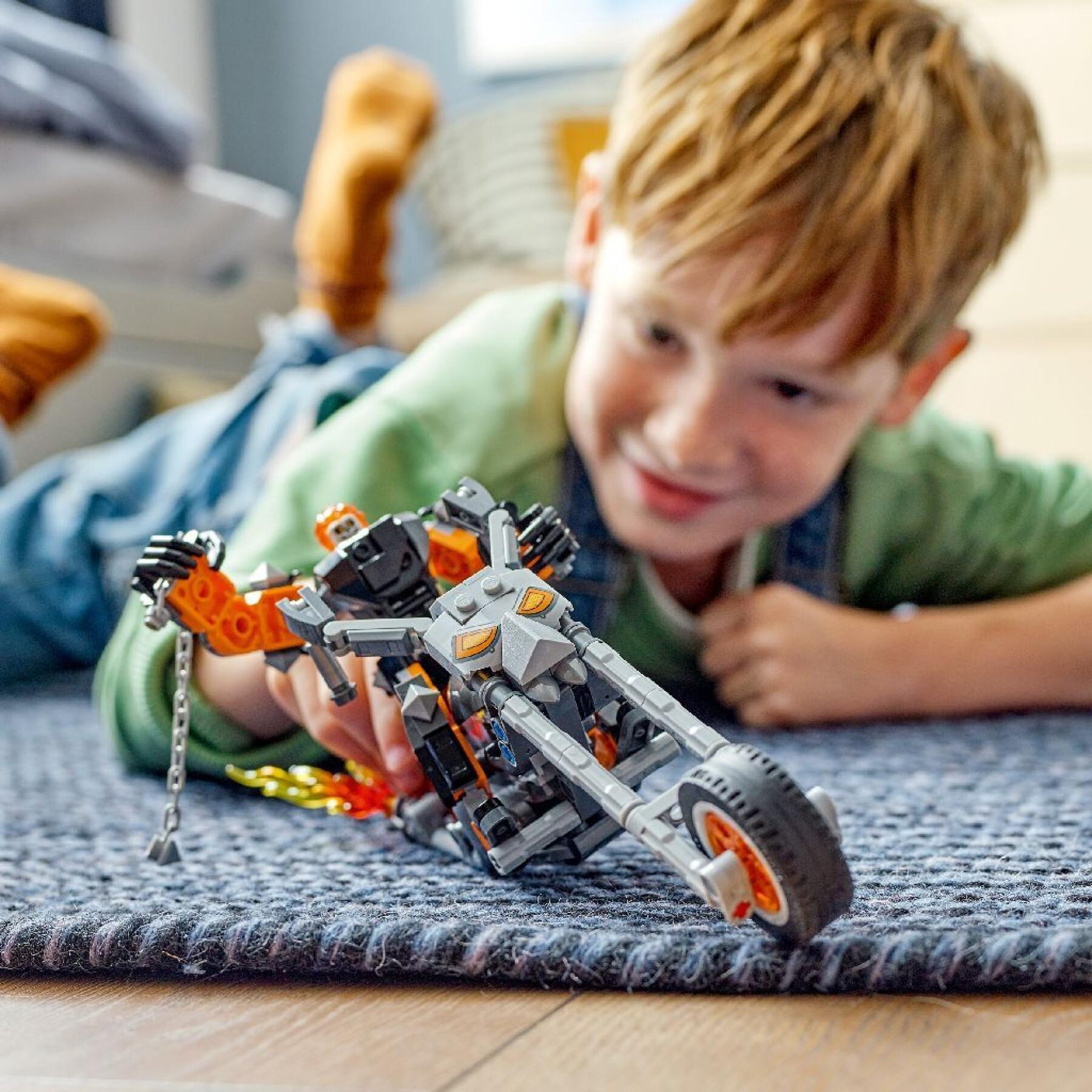 Giochi di costruzione robot +moto ghost rider Lego Marvel