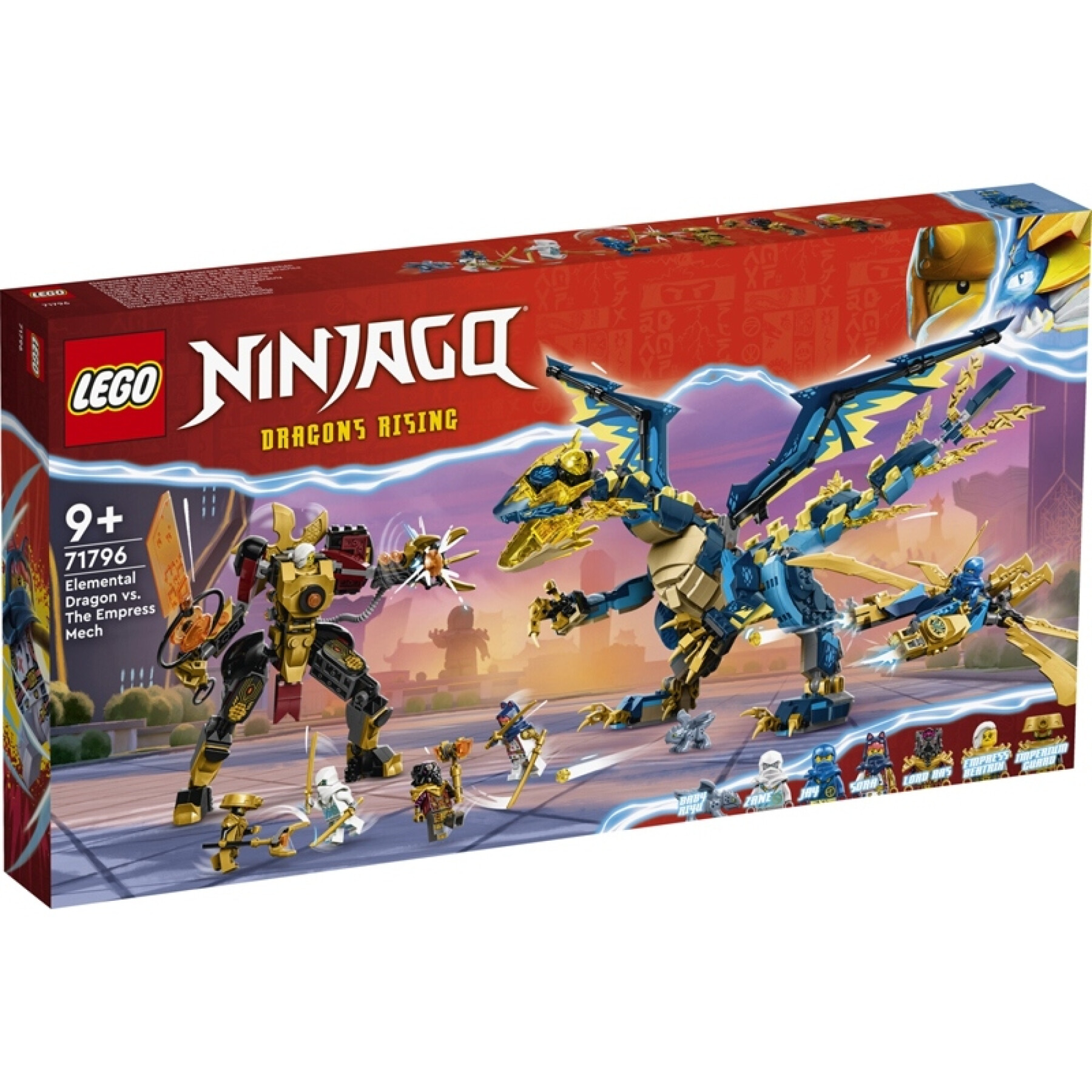 Giochi di costruzione elementare di draghi e robot Lego Ninjago