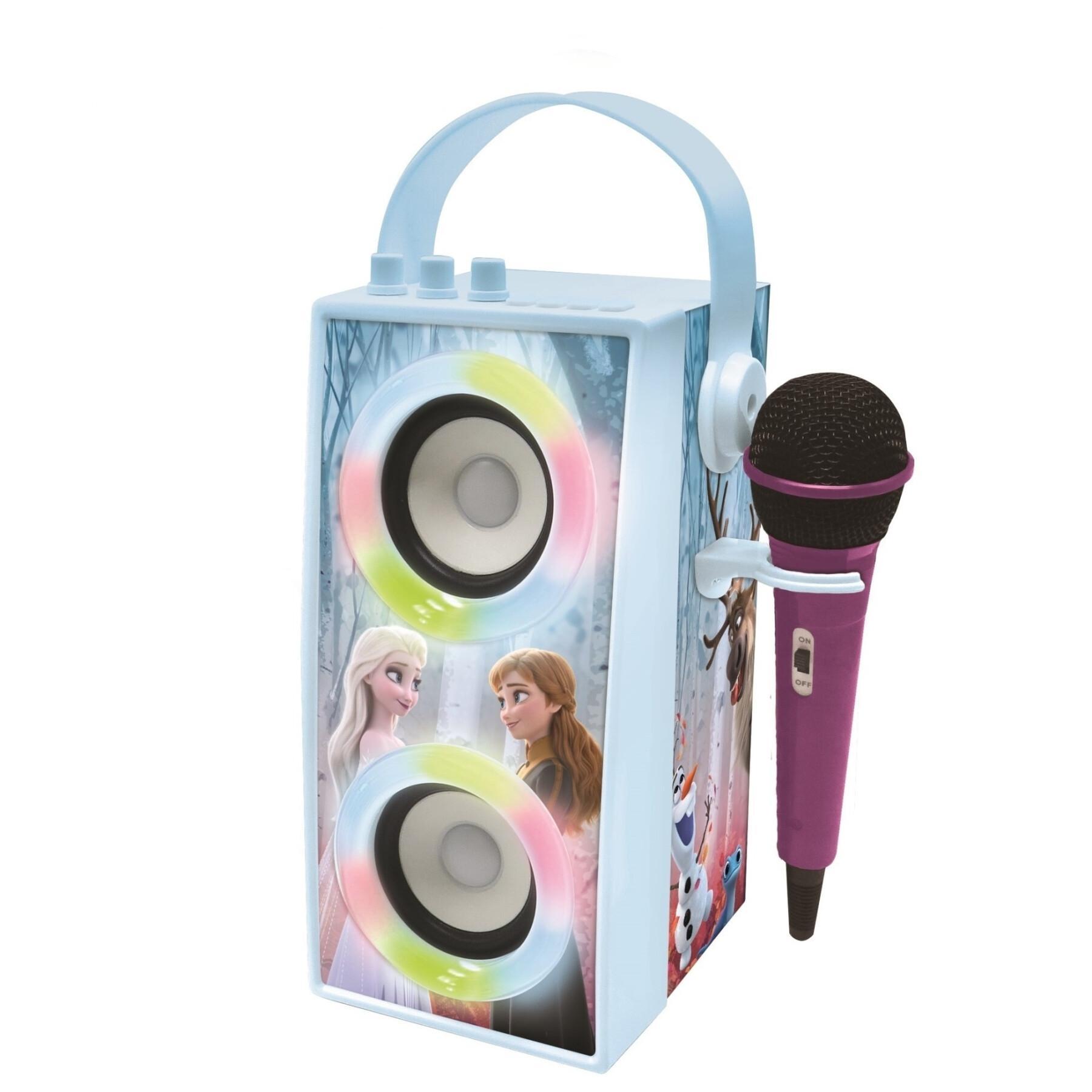 Altoparlante portatile bluetooth® Trendy Snow Queen + microfono ed effetti luminosi Lexibook