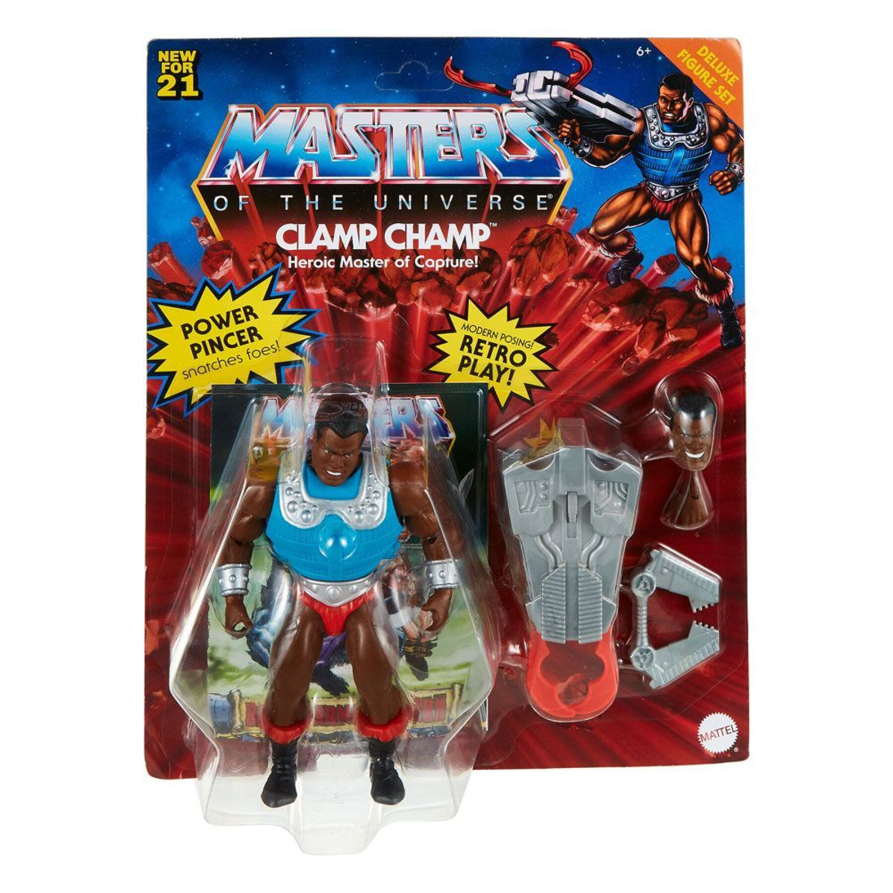 Figurina Mattel Masters Of The Universe Deluxe 2021 Clamp Champ