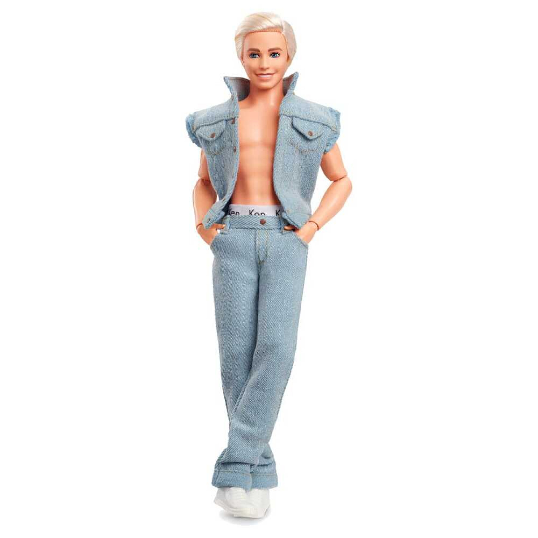 Bambola firmata Mattel Barbie The Movie Ken Wearing Denim Matching Set