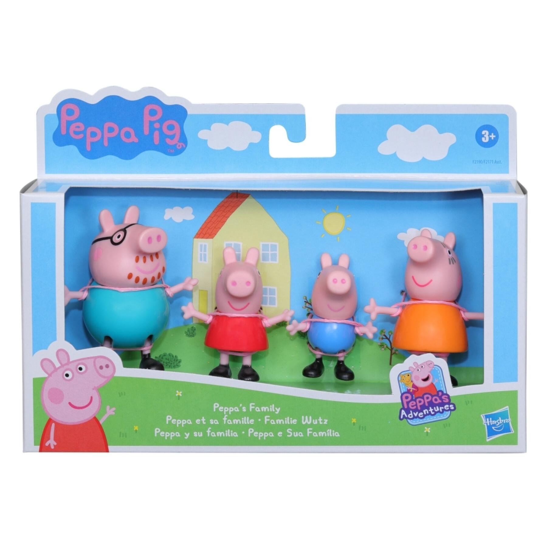 Peppa e la sua famiglia Peppa Pig (x4)