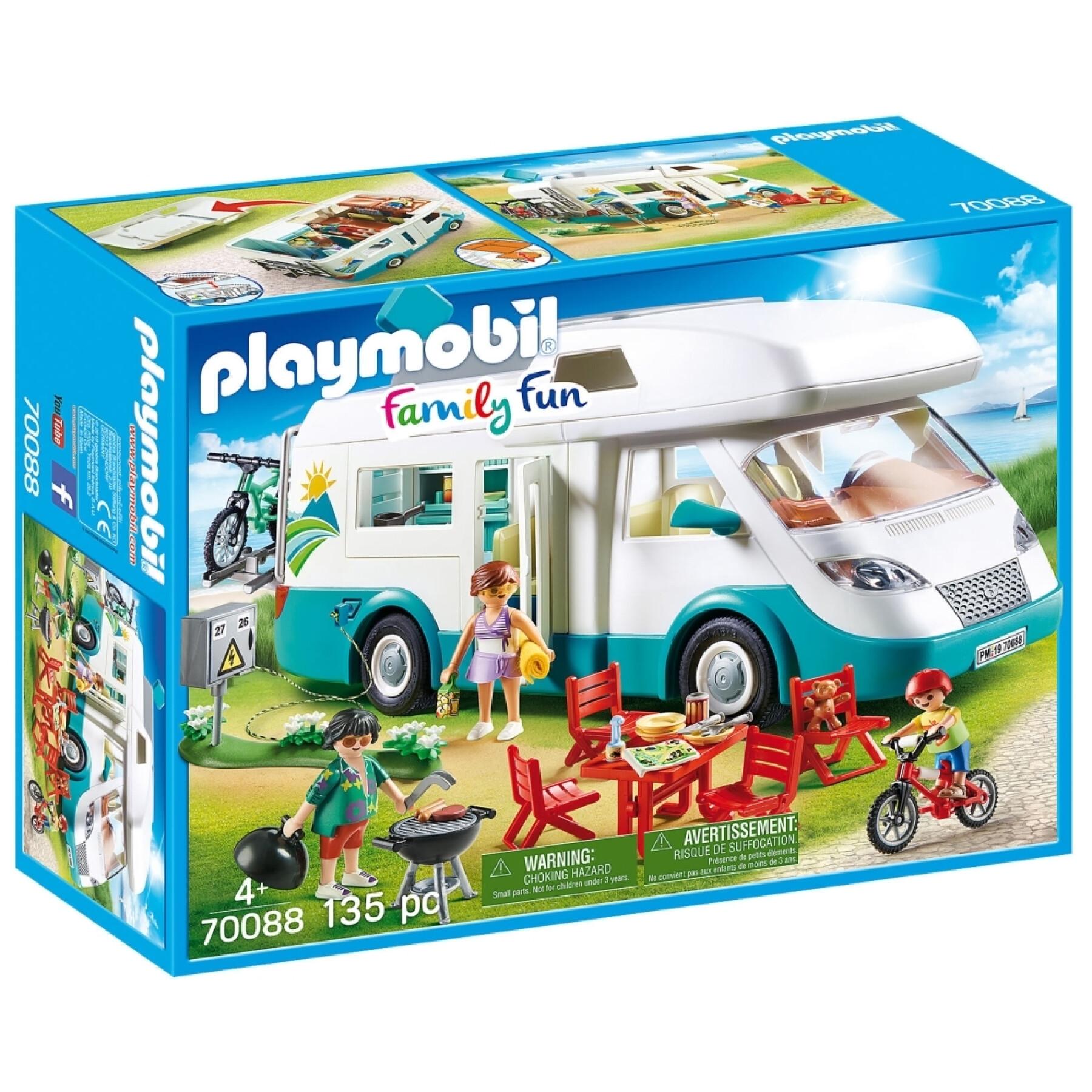 Famiglia in roulotte d'estate Playmobil