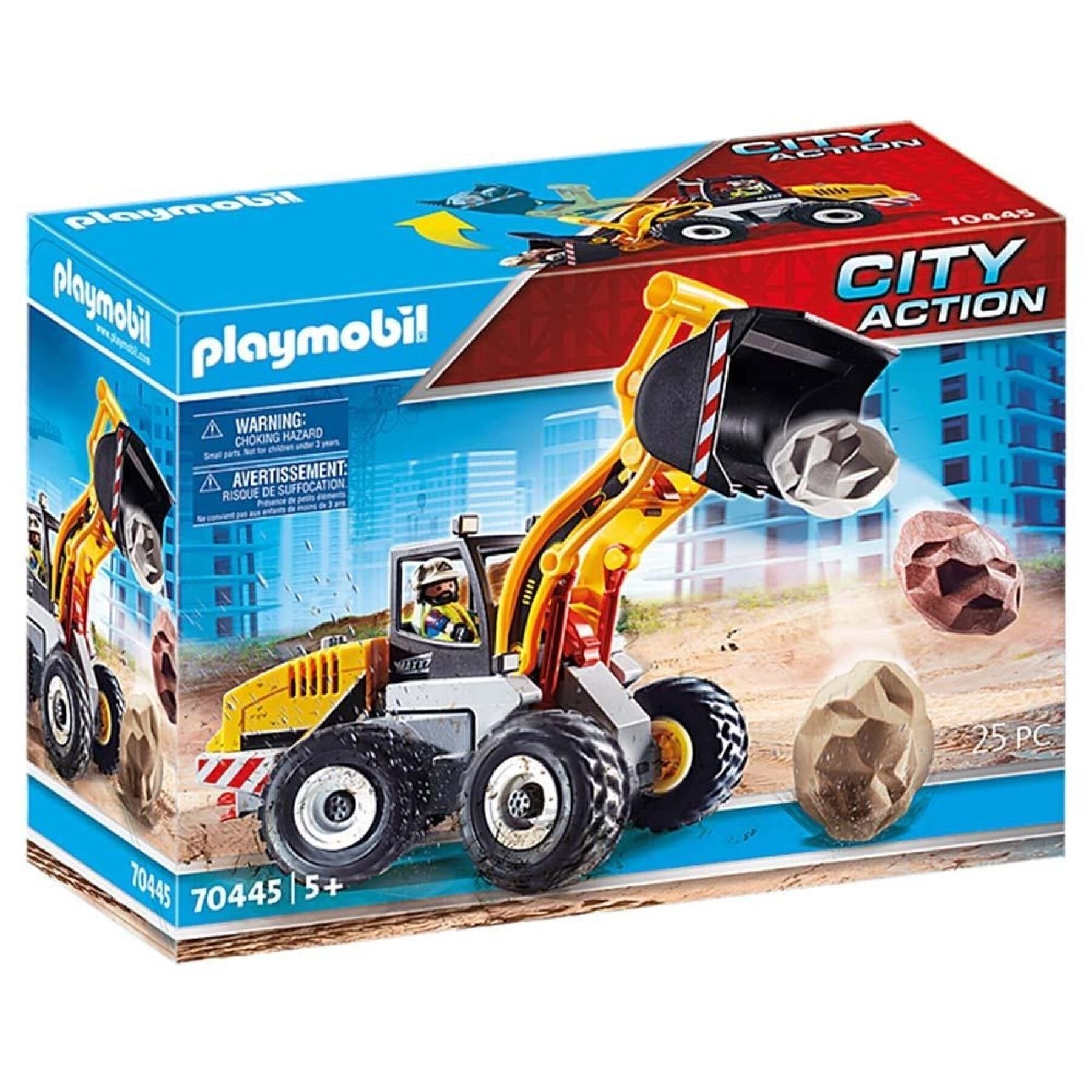 Auto escavatore azione città Playmobil