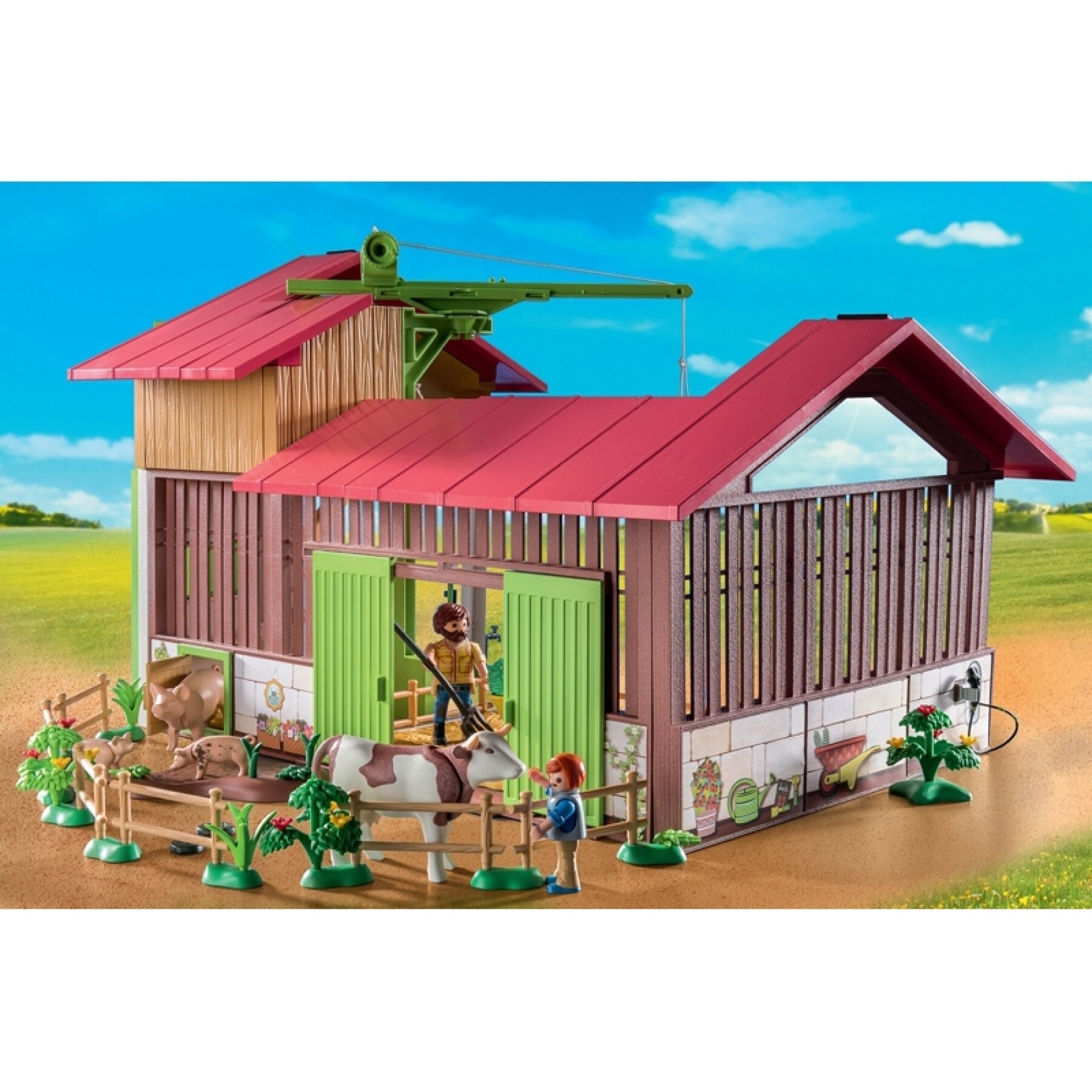 Set di costruzioni agricole con pannelli solari Playmobil