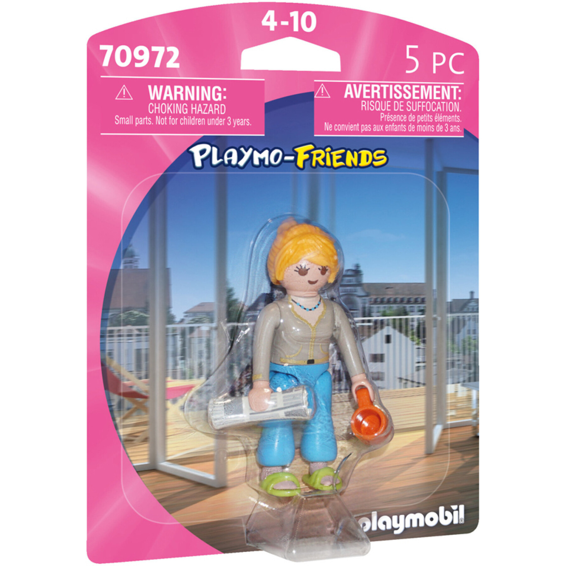 Giovane e giornale Playmobil