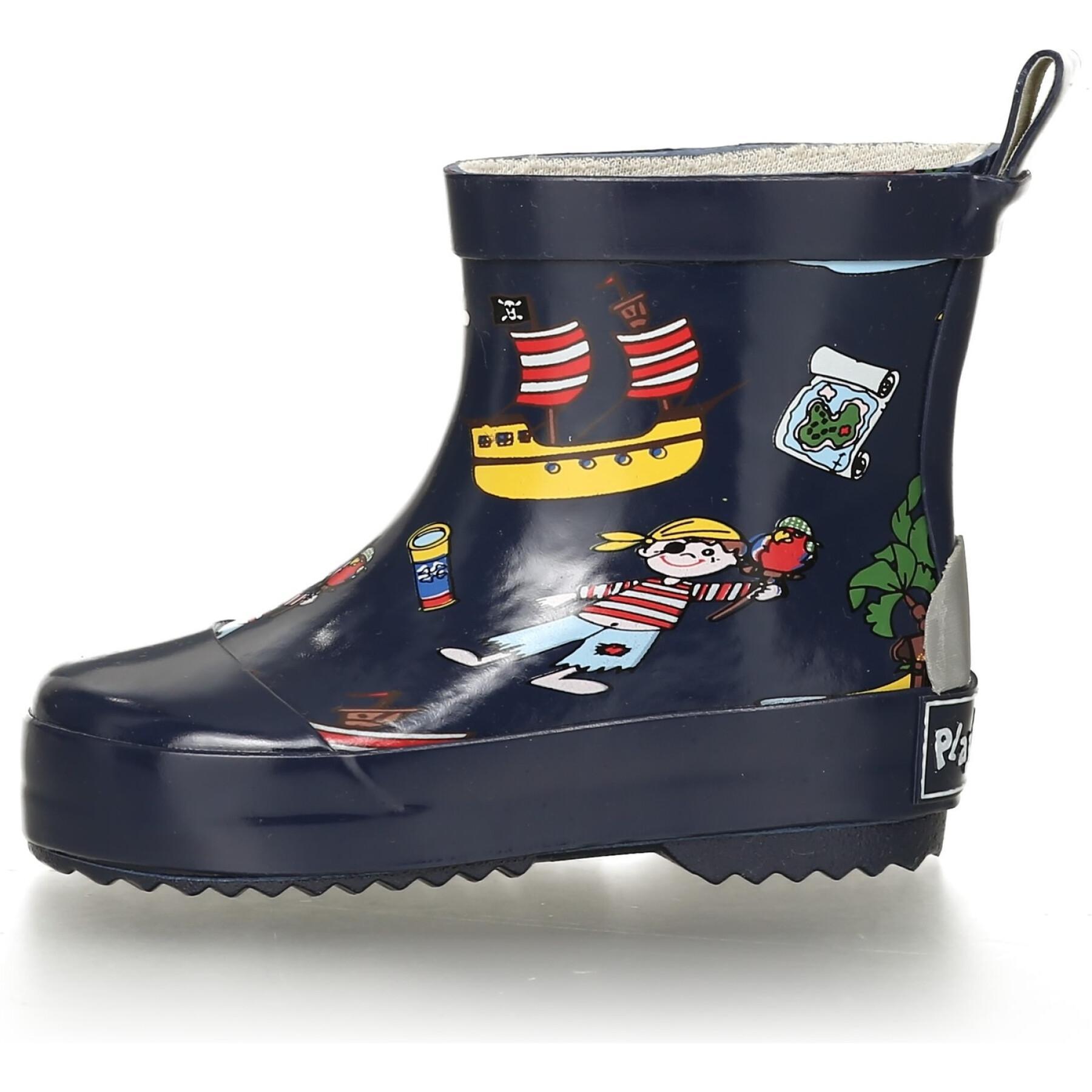 Stivaletti da pioggia in gomma per bambini Playshoes Low Pirate Island