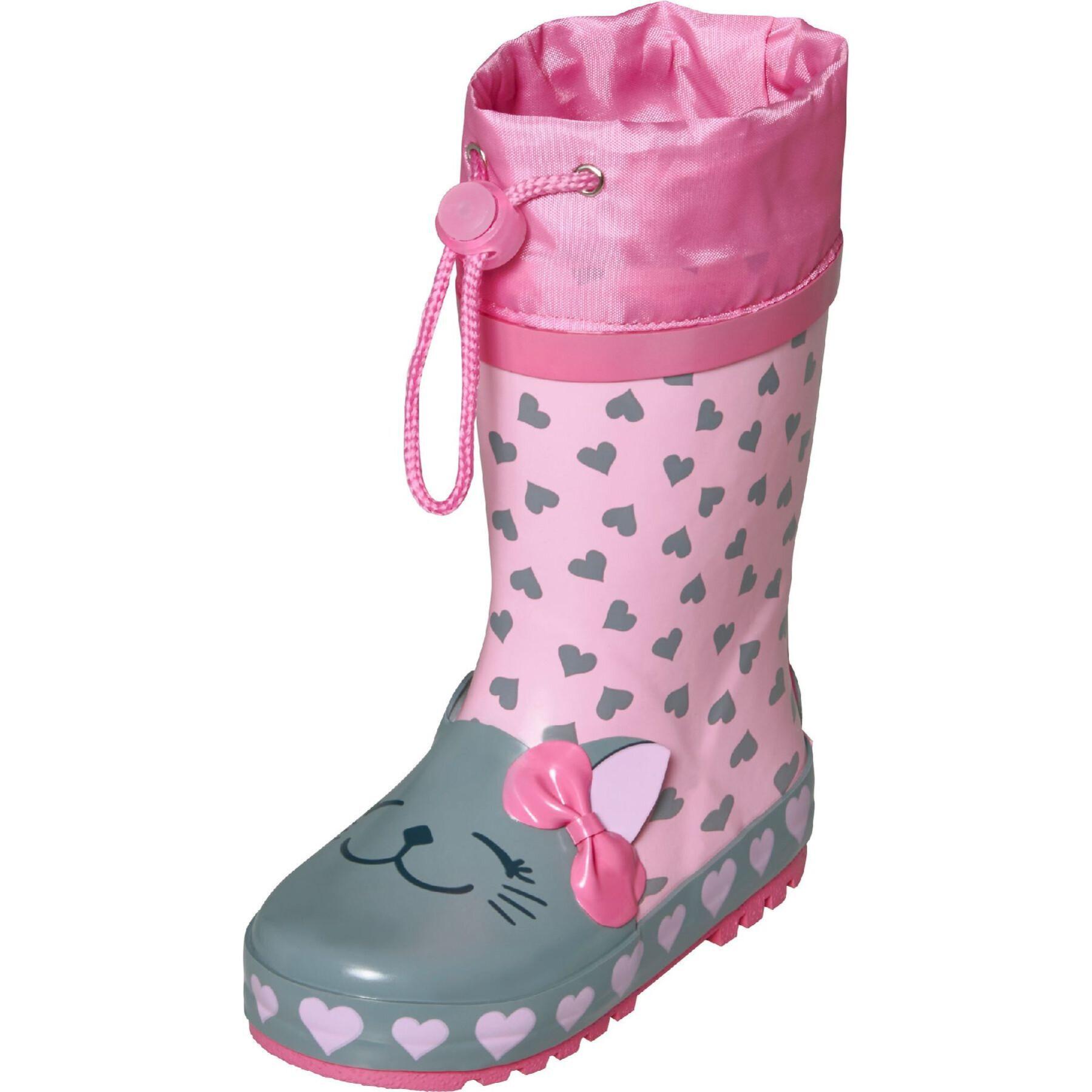 Stivaletti da pioggia in gomma per bambina Playshoes Cat