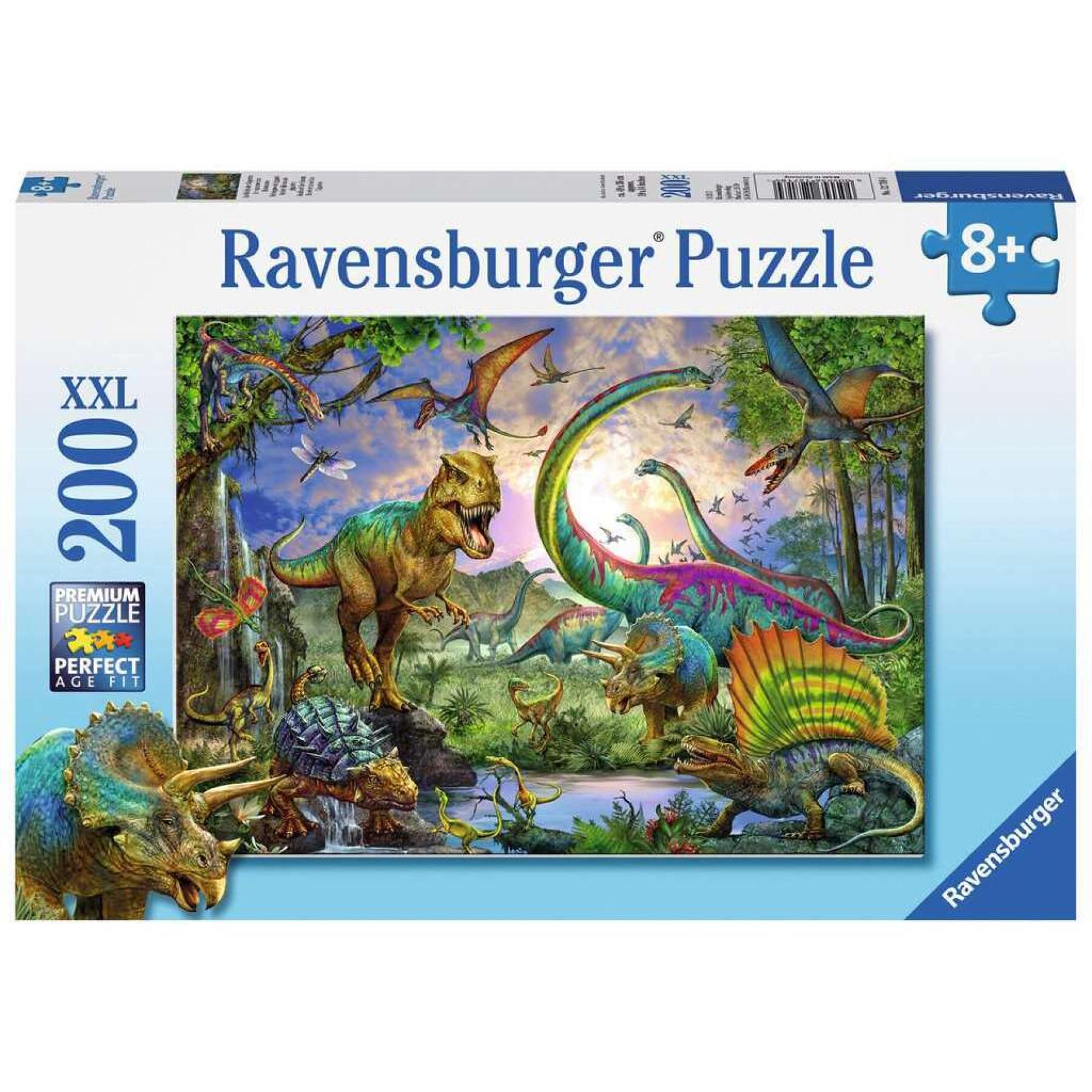 Puzzle 200 pezzi xxl il regno dei dinosauri Ravensburger