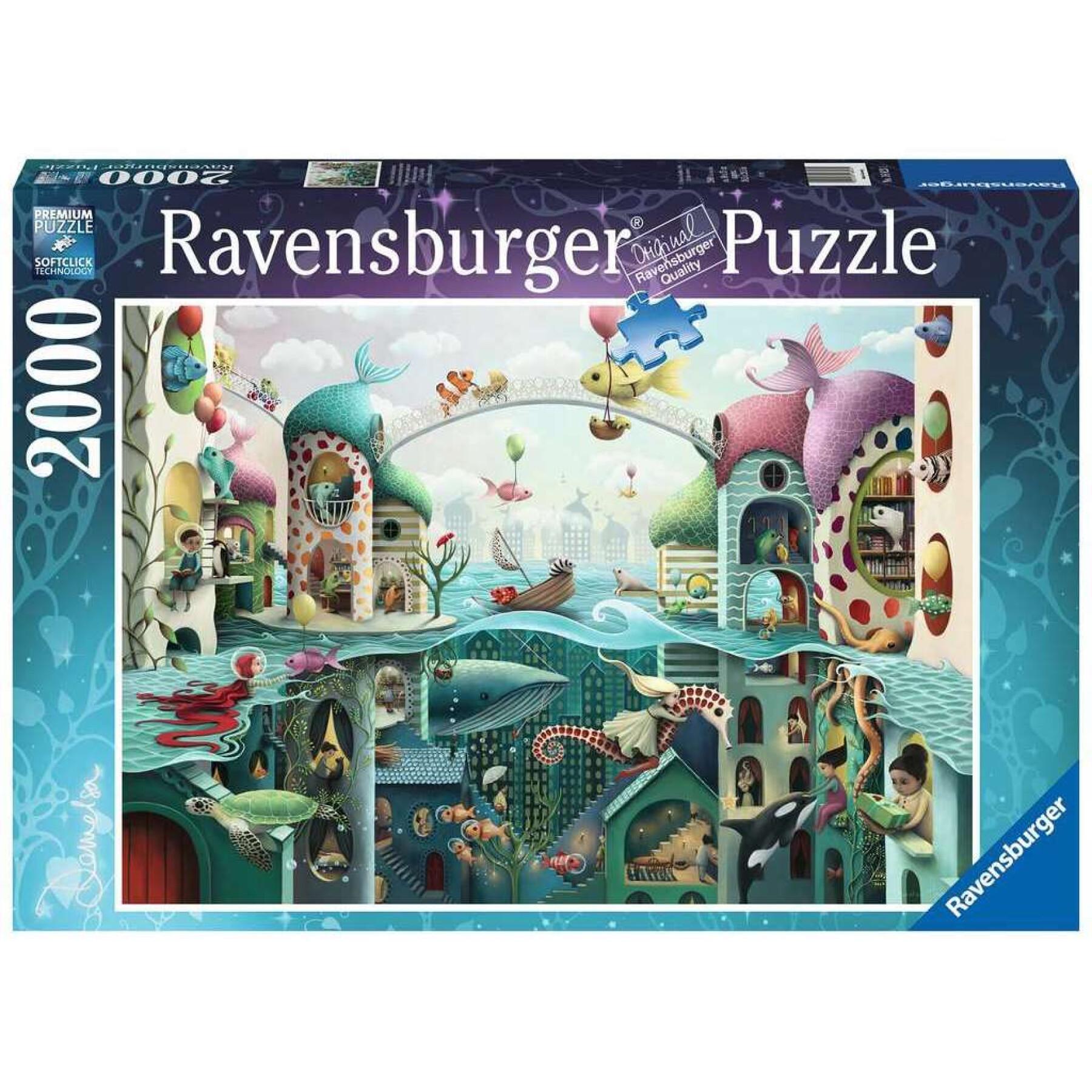 Puzzle da 2000 pezzi: se i pesci potessero camminare Ravensburger Demelsa Haughton