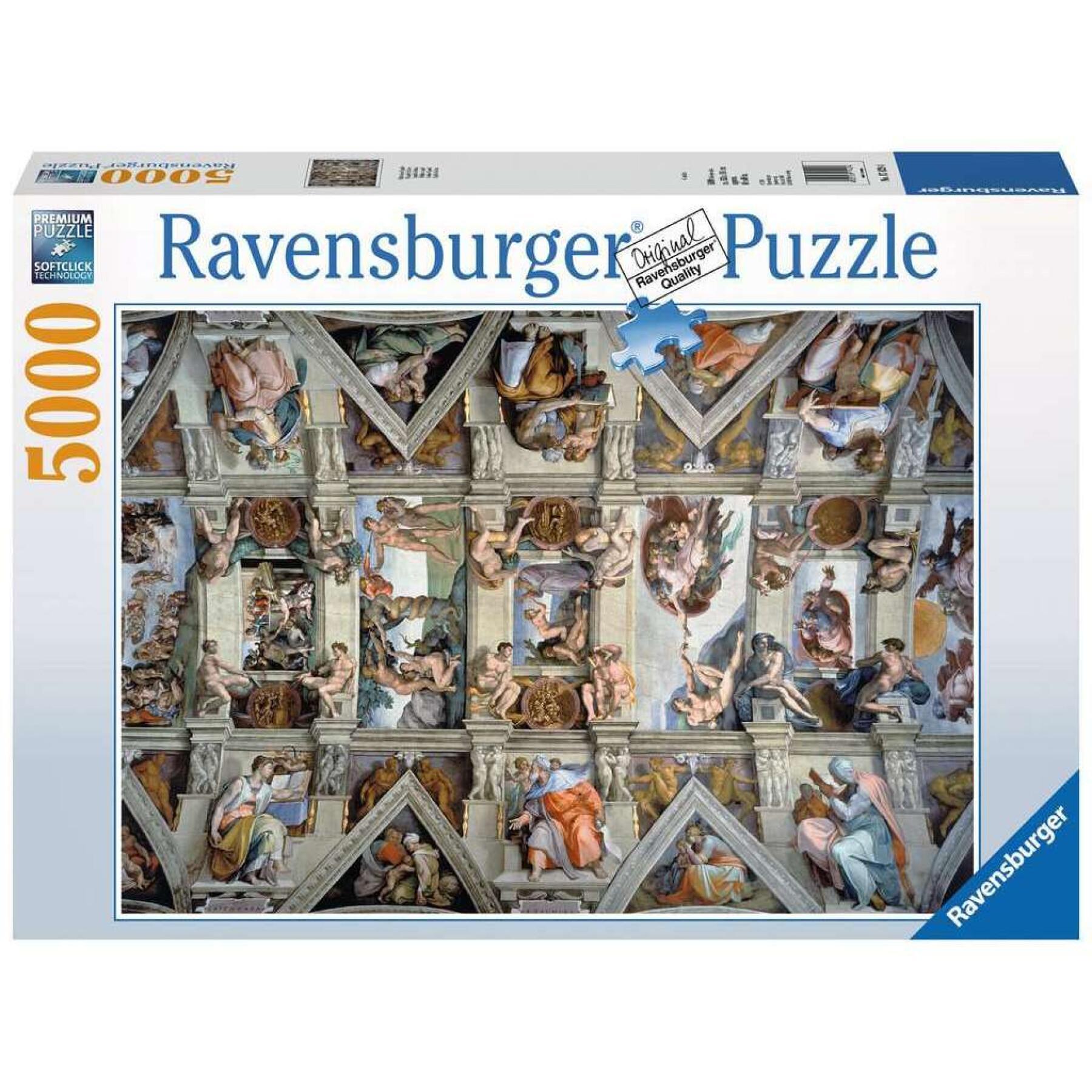 puzzle da 5.000 pezzi cappella sistina Ravensburger
