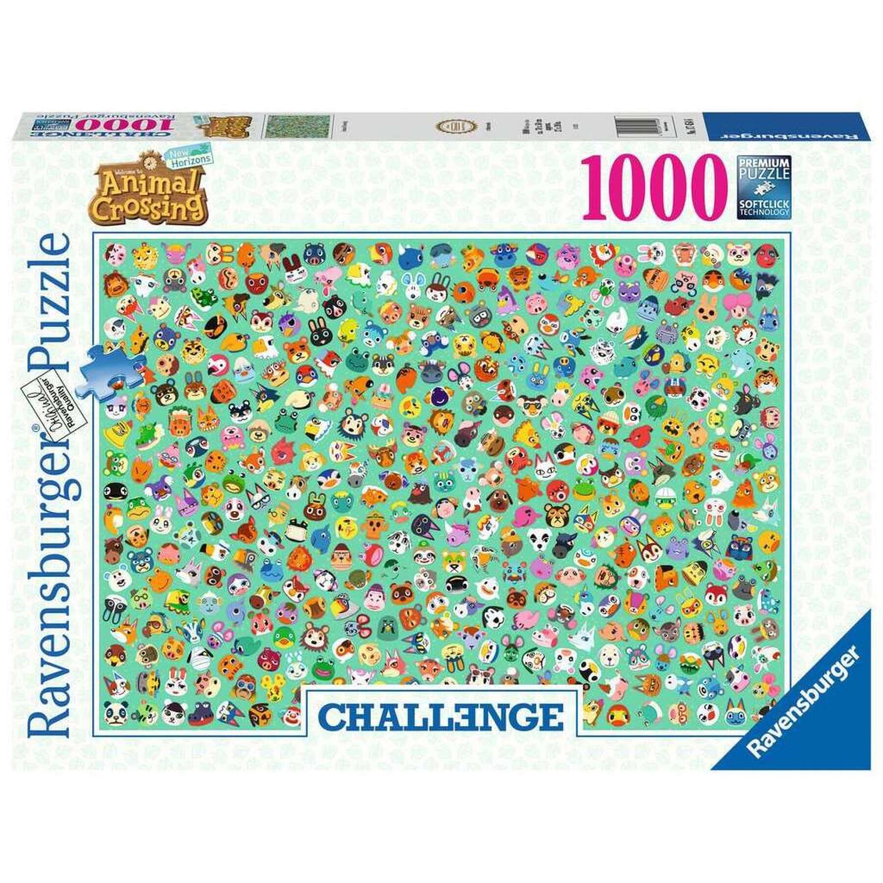 Puzzle da 1000 pezzi con incrocio di animali Ravensburger