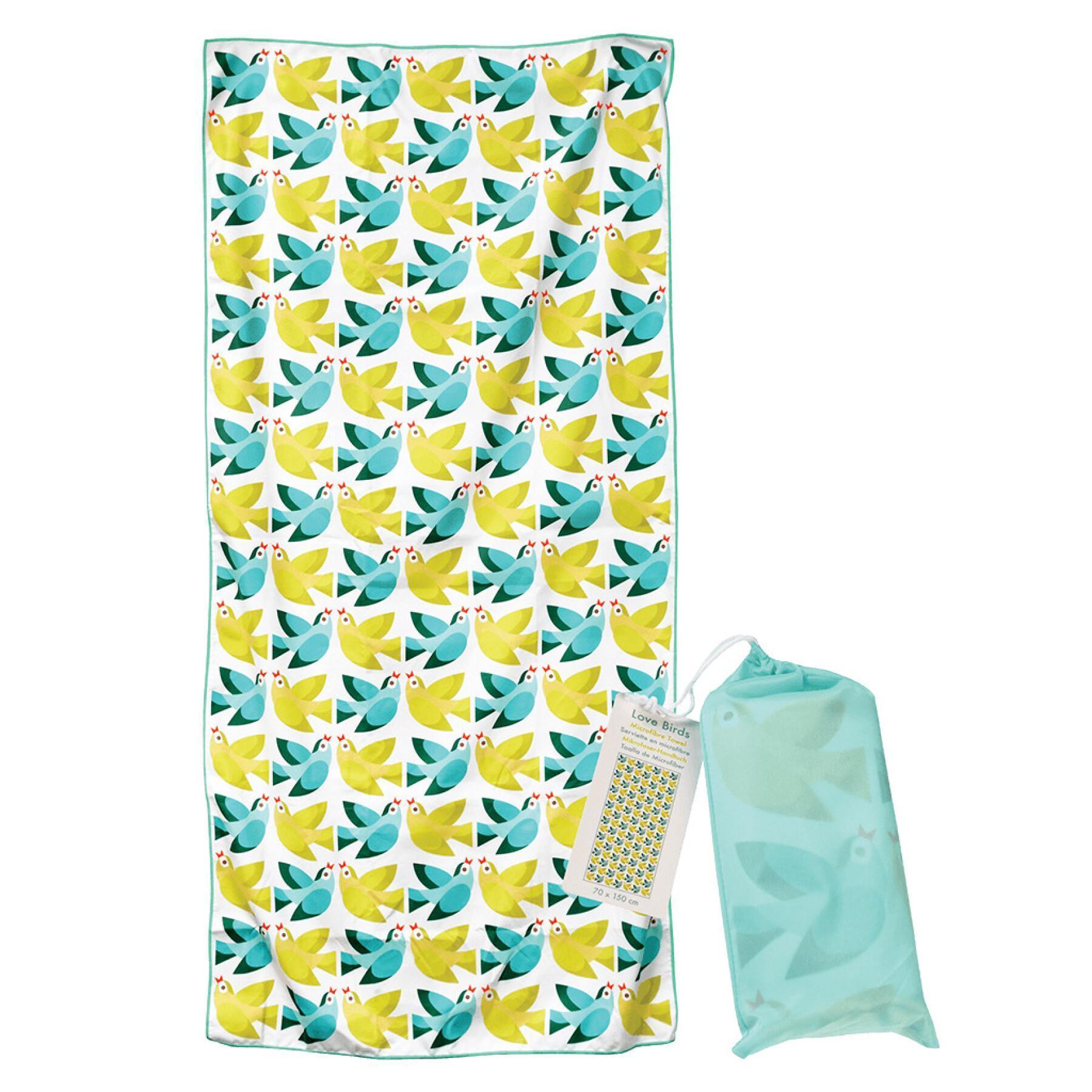 Asciugamano in microfibra per bambini Rex London Love Birds