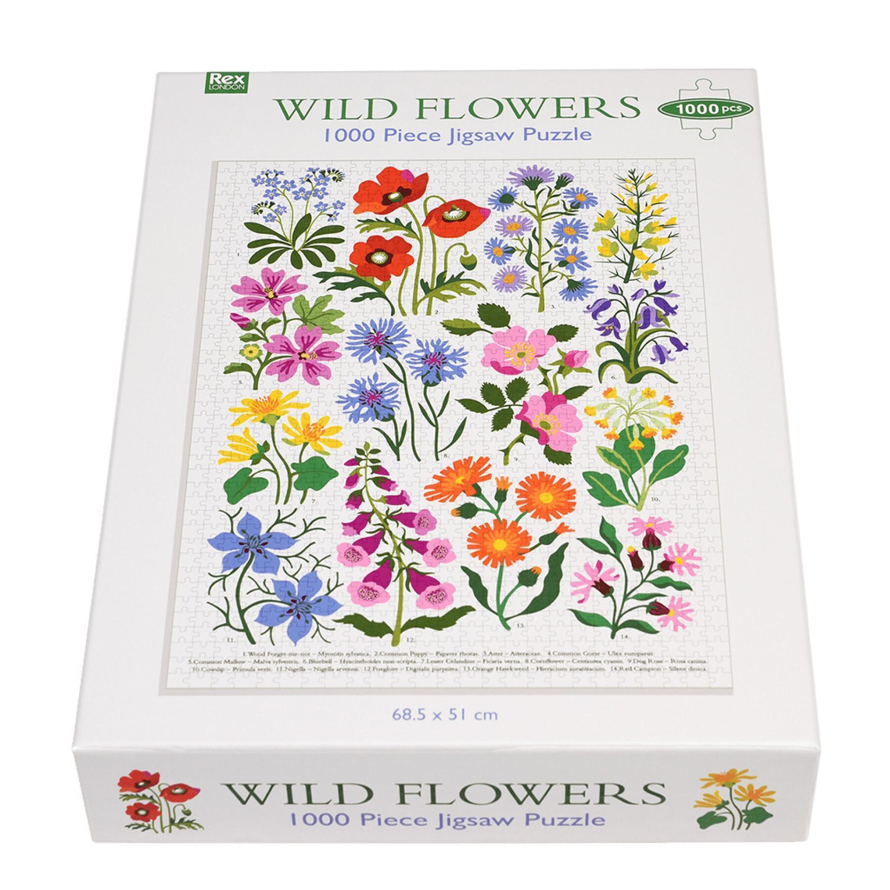 Puzzle da 1000 pezzi Rex London Wild Flowers