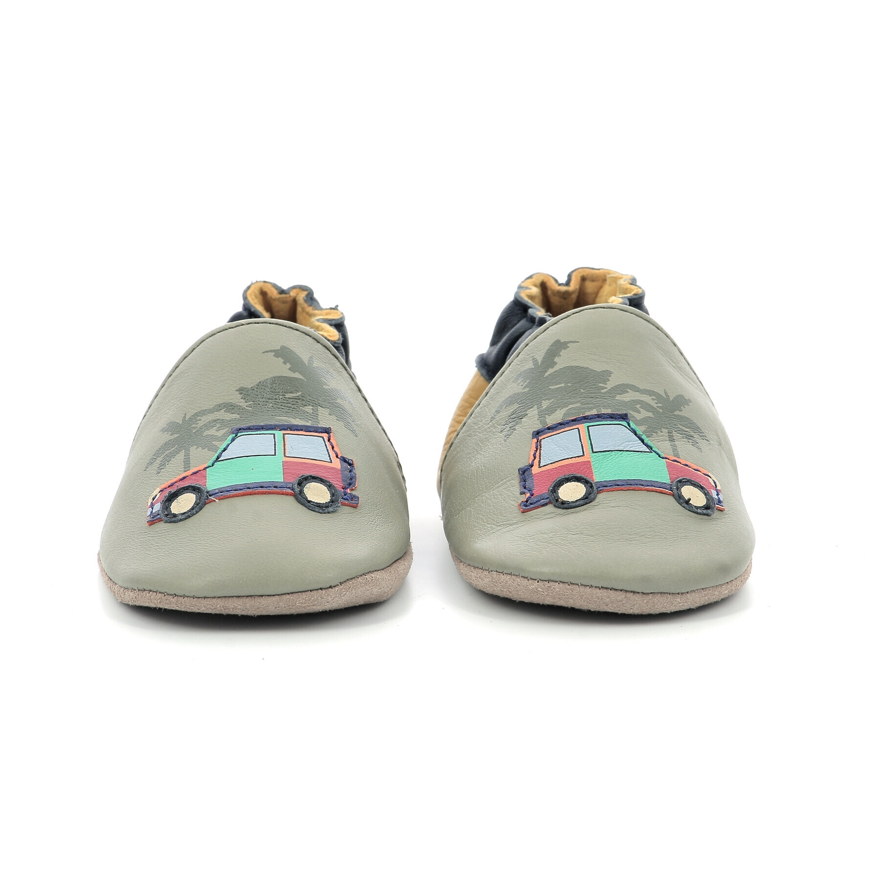 Pantofole per bambini Robeez Rainbow Car