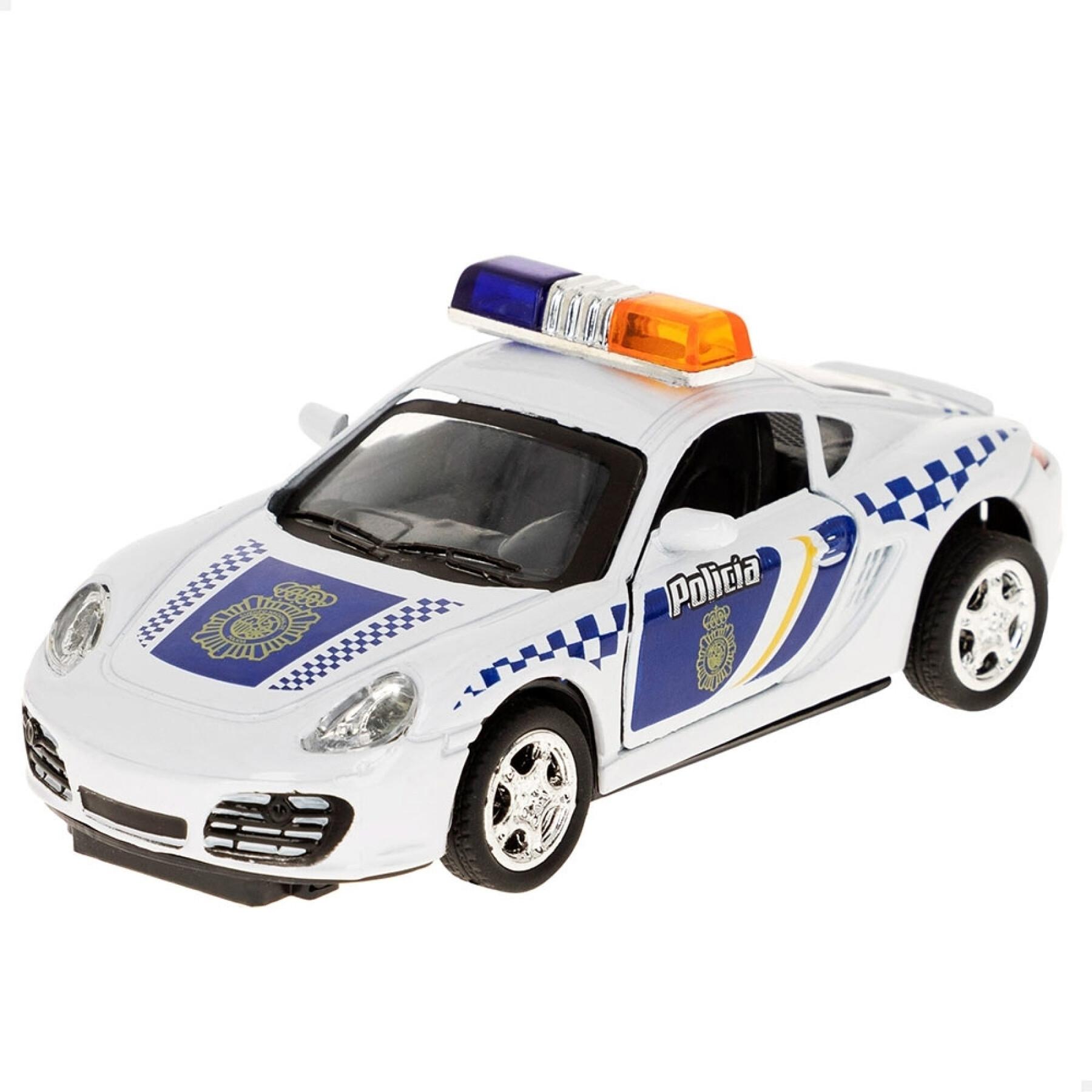 Auto d'epoca in metallo in scala 1:32 3 modelli Speed & Go Policía Nacional