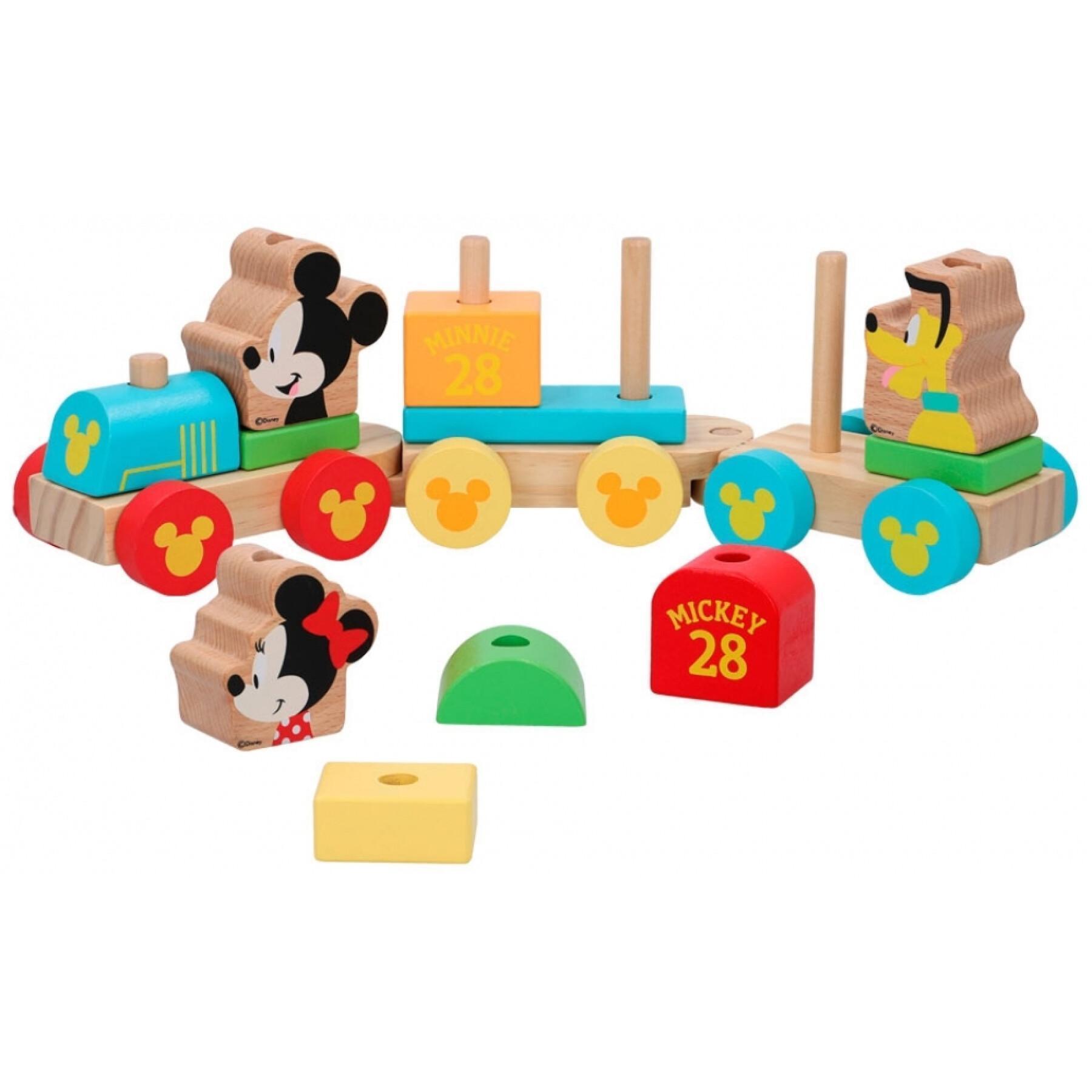 Treno di legno Woomax Mickey Mouse Eco