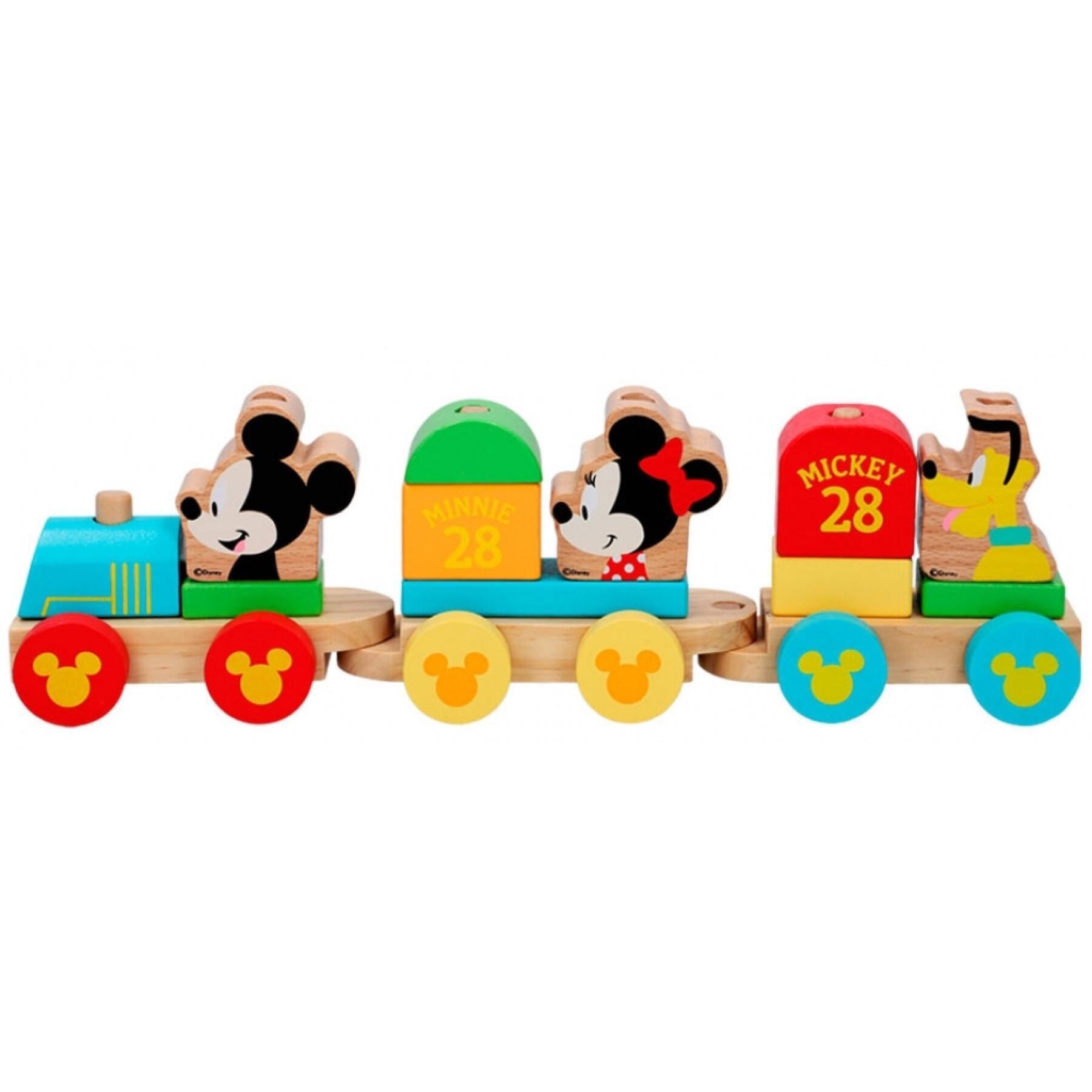 Treno di legno Woomax Mickey Mouse Eco