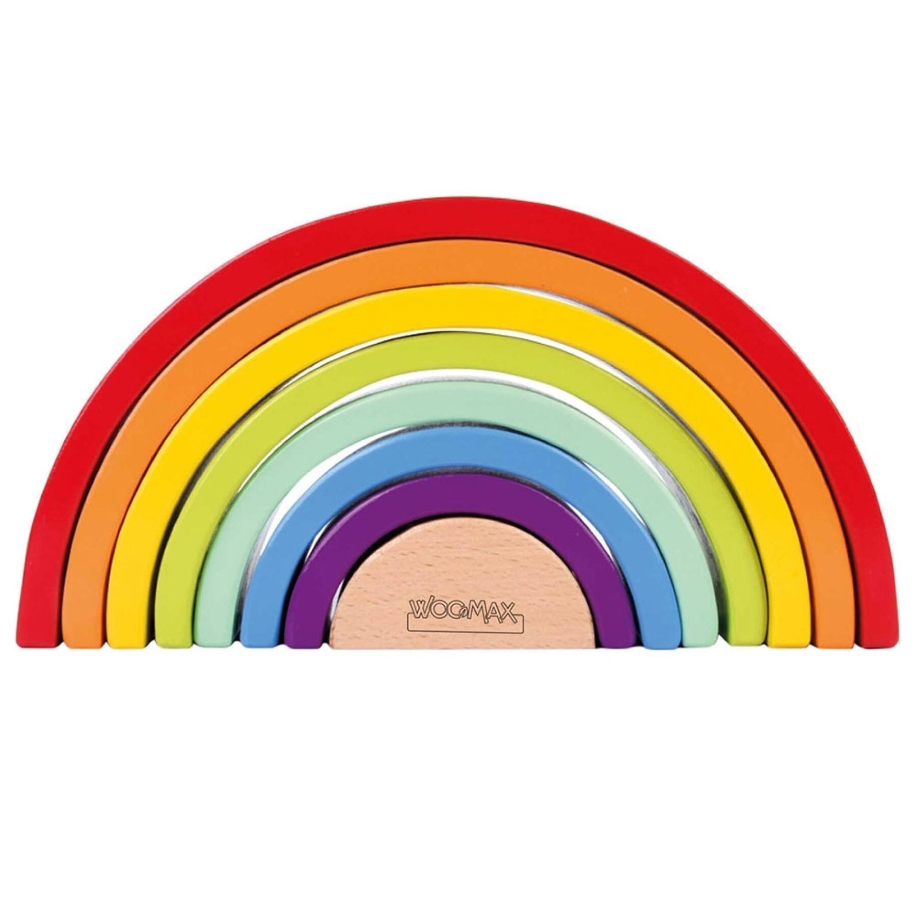 Pizzo arcobaleno in legno - 8 pezzi Woomax Eco