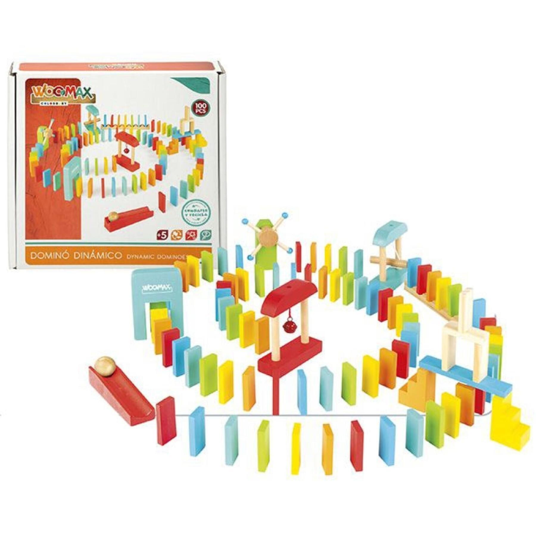 Giochi da tavolo dinamici di domino in legno Woomax