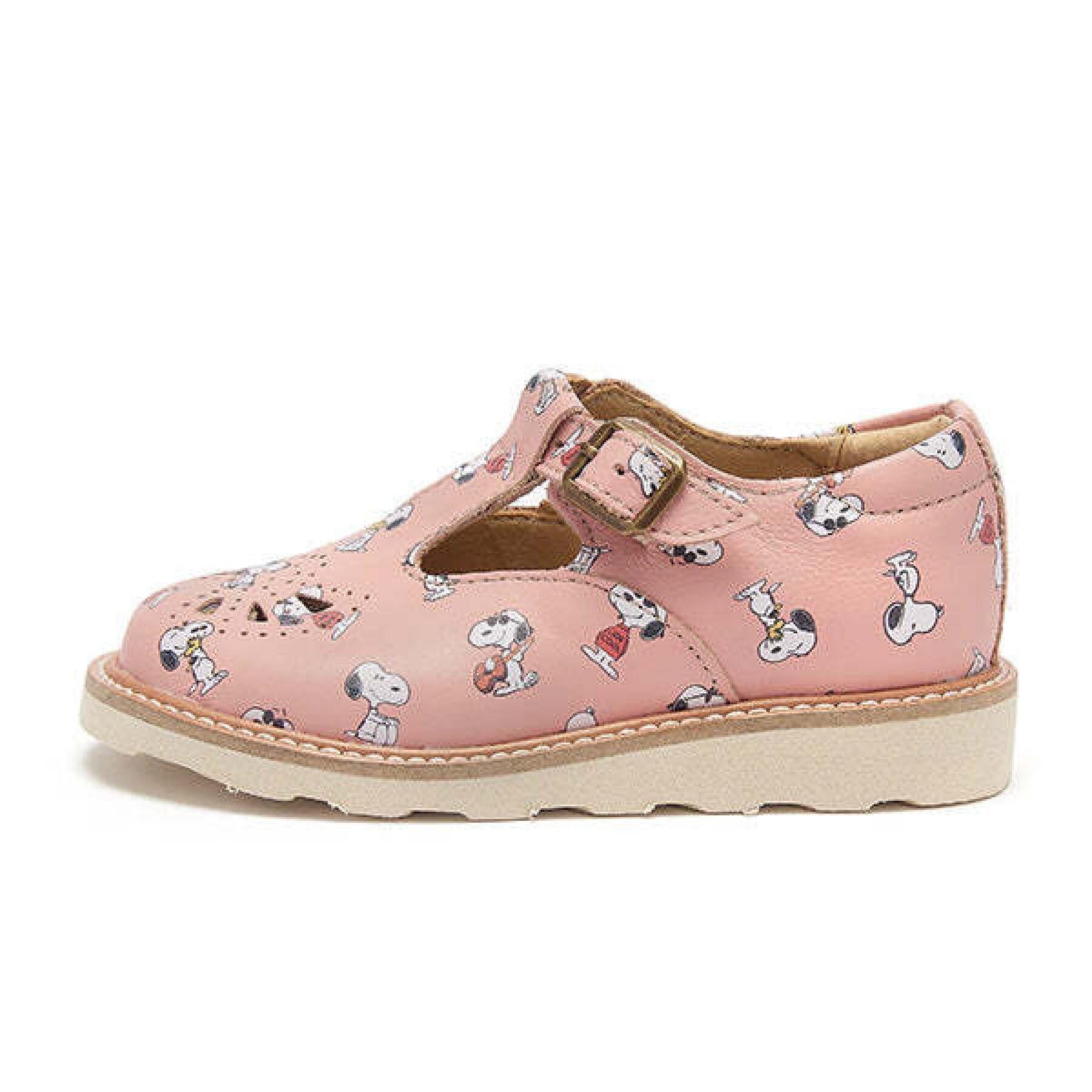 Young Soles Ballerine in pelle per bambine Rosie Snoopy Printed