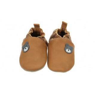 Pantofole per bambini Robeez doubear camel