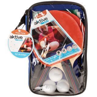 Set da ping pong con rete in valigetta Aktive Sports