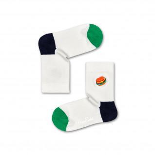 Calze per bambini Happy Socks Hamburger Embroidery