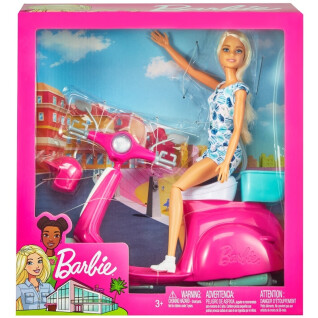Bambola Barbie con monopattino Mattel France