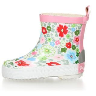 Stivaletti da pioggia in gomma per bambina Playshoes Low Flowers
