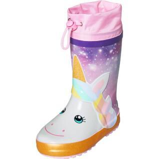 Stivaletti da pioggia in gomma per bambina Playshoes Unicorn
