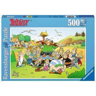 Puzzle da 500 pezzi Asterix nel villaggio Ravensburger