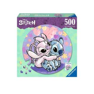 Puzzle rotondo da 500 pezzi Ravensburger Disney Stitch