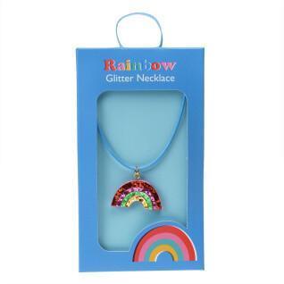 Collana glitterata arcobaleno per bambini Rex London