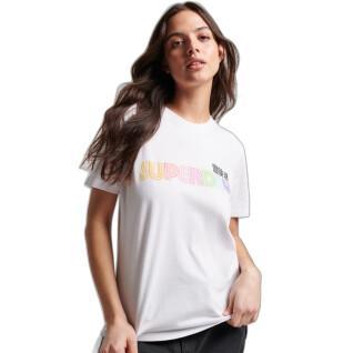 Maglietta arcobaleno per bambina Superdry Vintage Retro