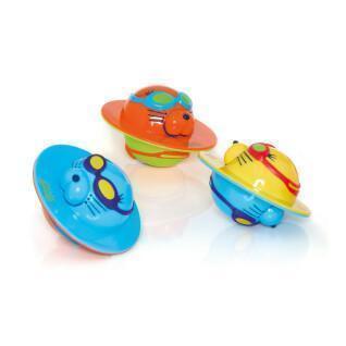 Set di 3 giochi da bagno per bambini Zoggs Seal flip
