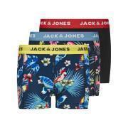 Set di 3 boxer per bambini Jack & Jones Flower Bird